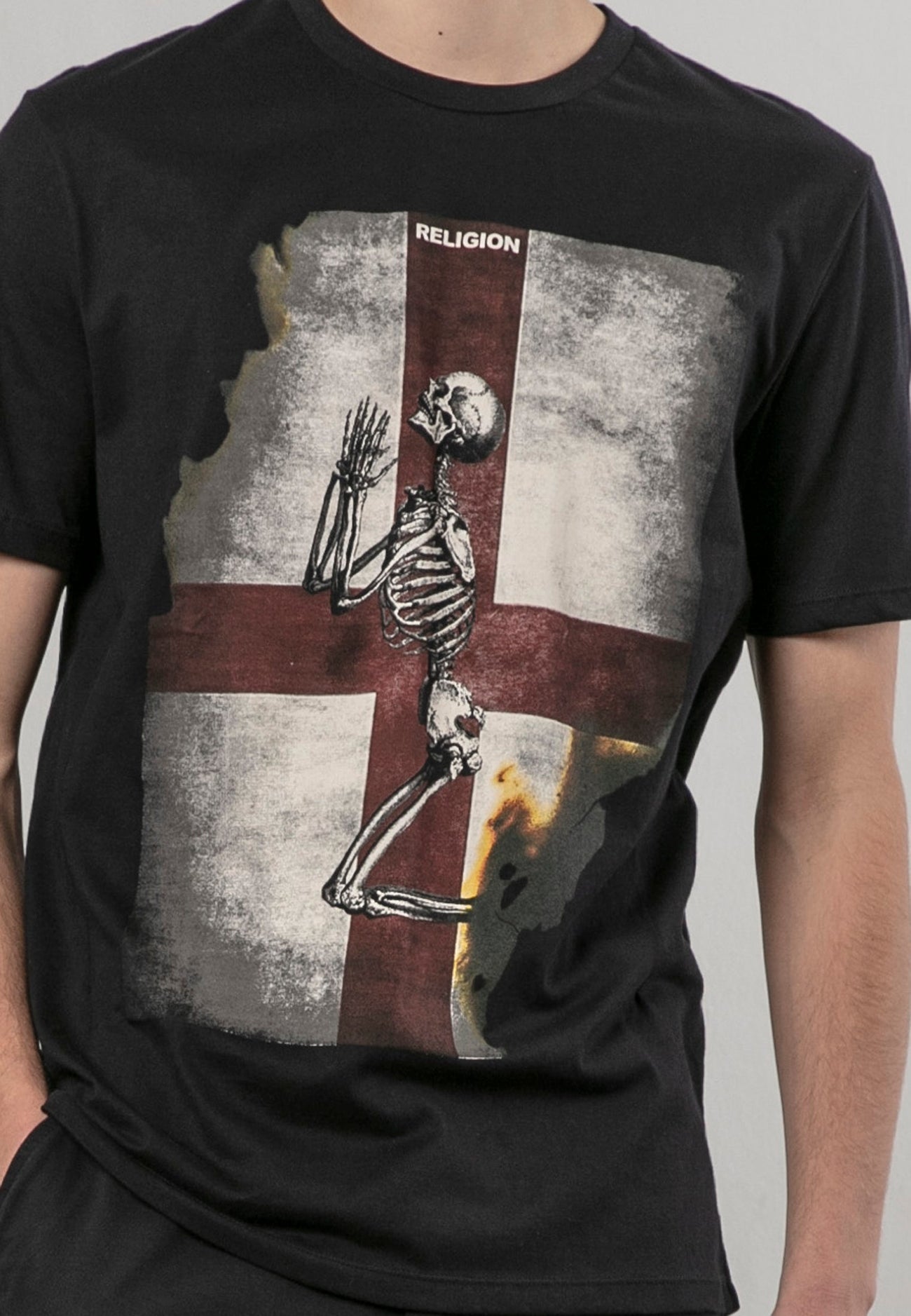 Religion - England Skeleton Tee - Jet Black