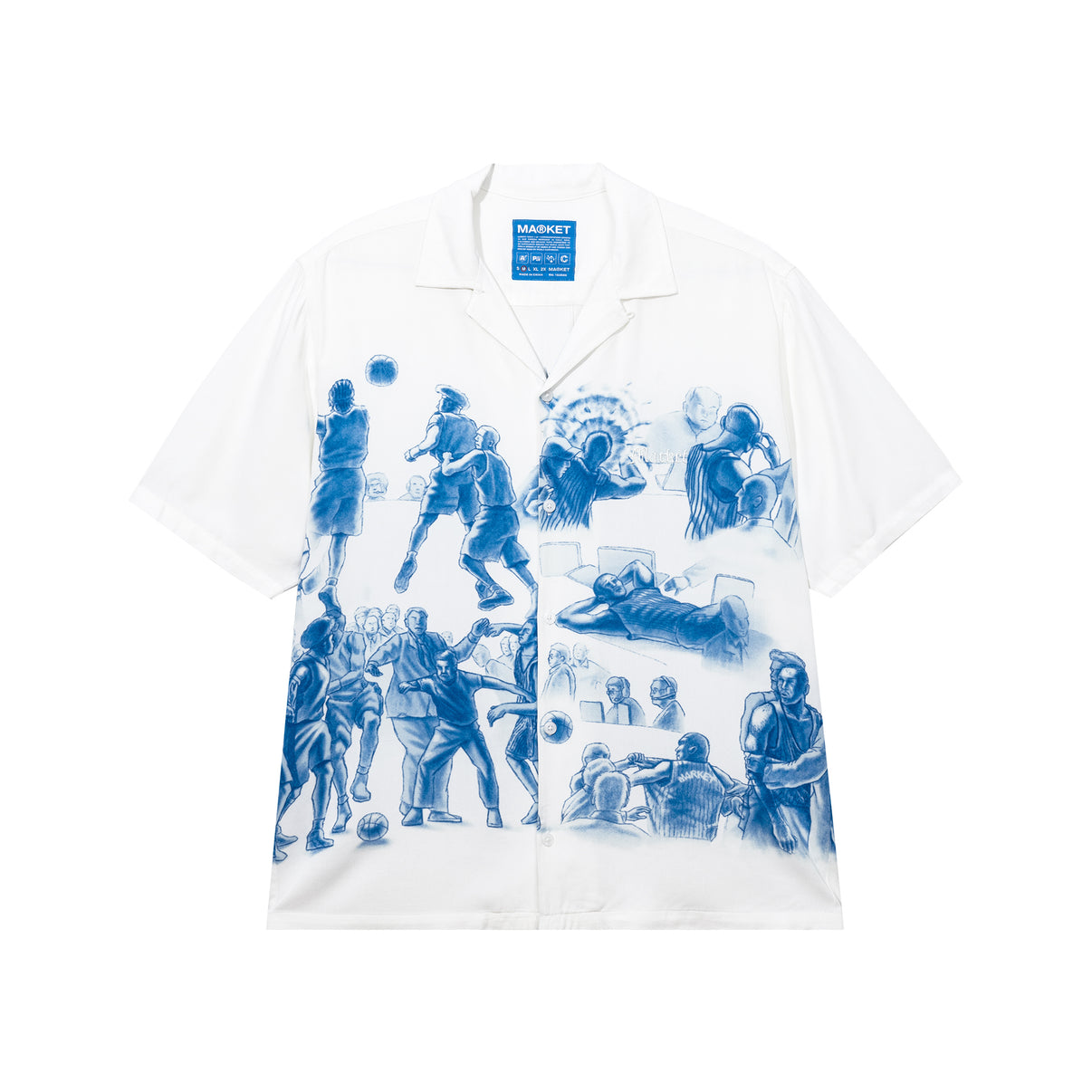 Market - Malice Palace Camp SS Shirt - White