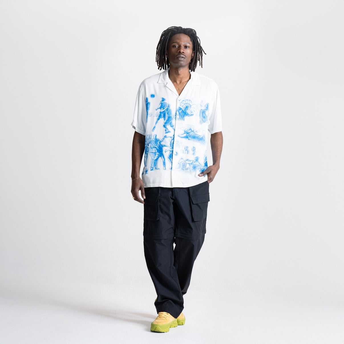 Market - Malice Palace Camp SS Shirt - White