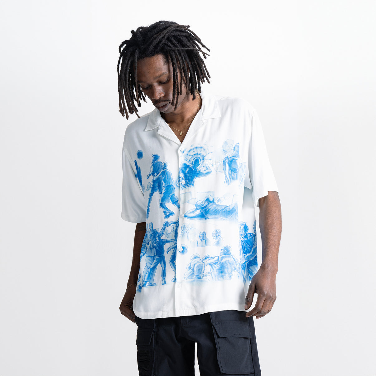 Market - Malice Palace Camp SS Shirt - White