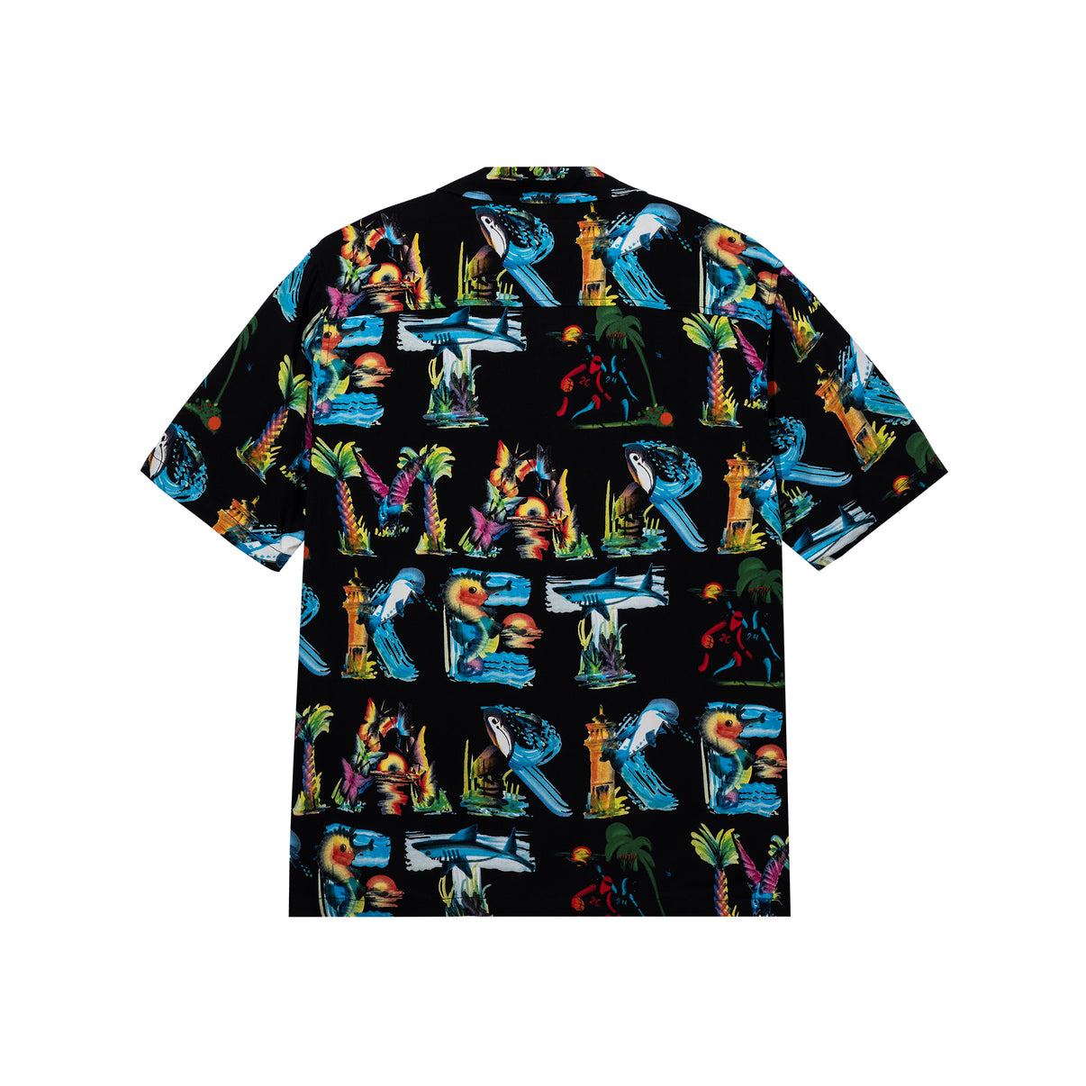 Market - Island Life Camp SS Shirt - Black