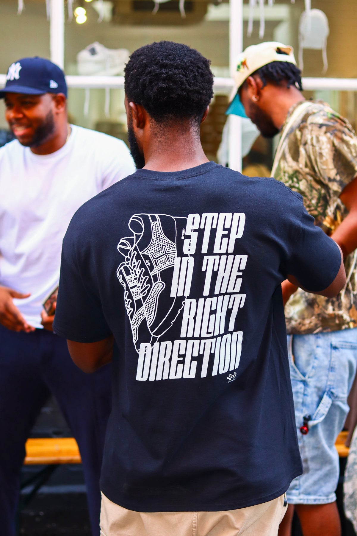 HYPHNT - Step In The Right Direction Tee - Black