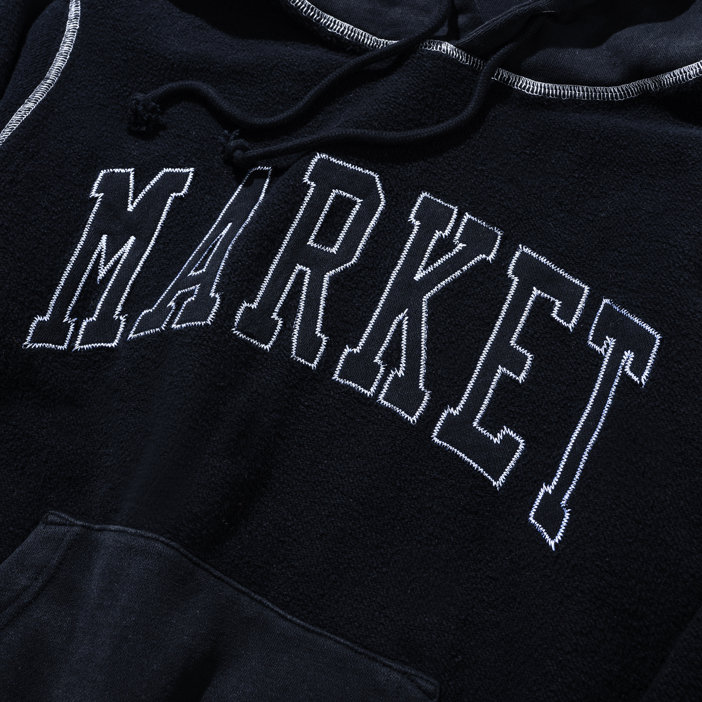 Market - Reverse Arc Hoodie - Washed Black