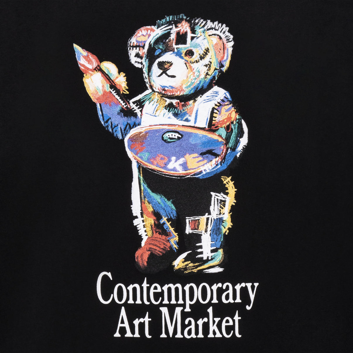 Market - Art Market Bear Tee - Black