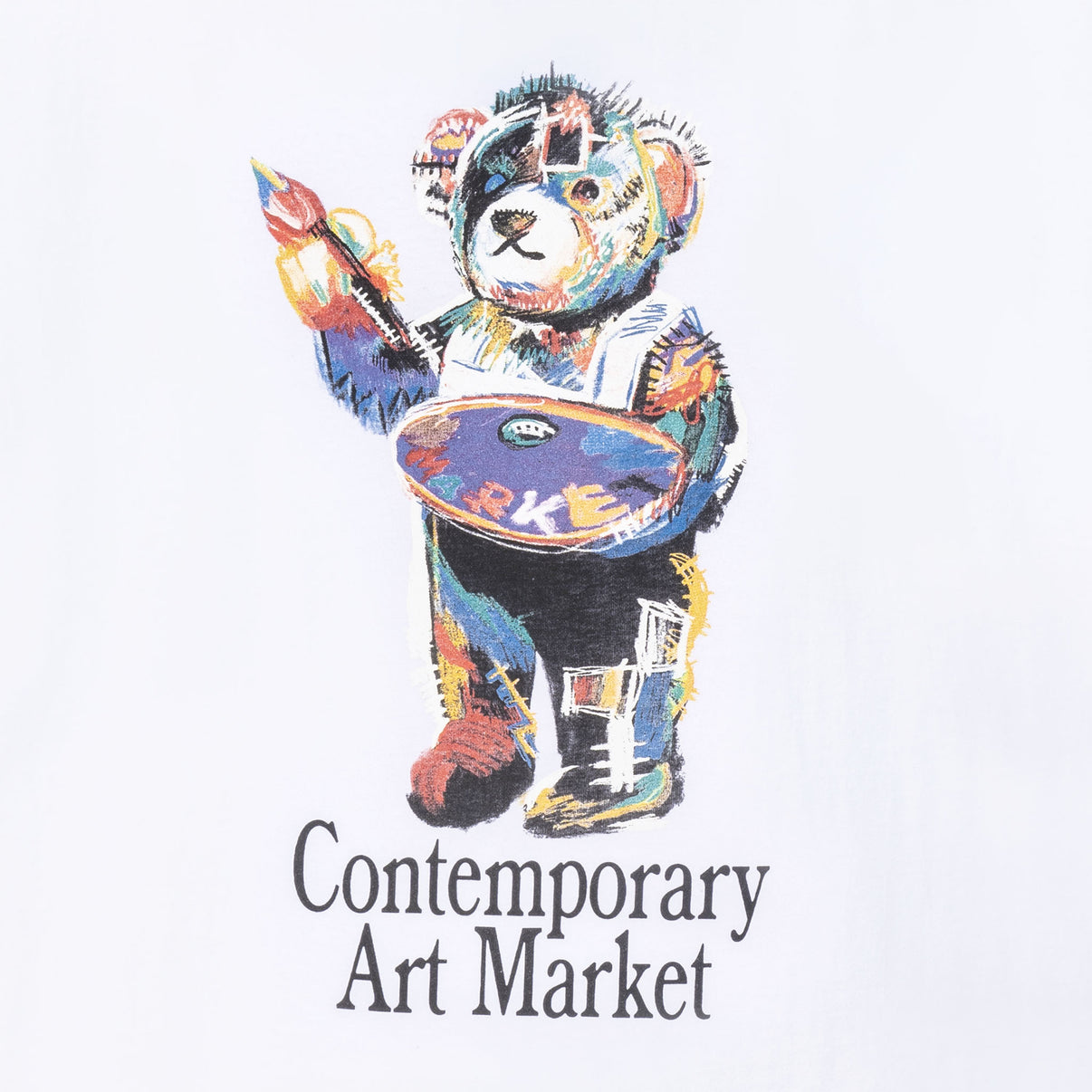 Market - Art Market Bear Tee - White