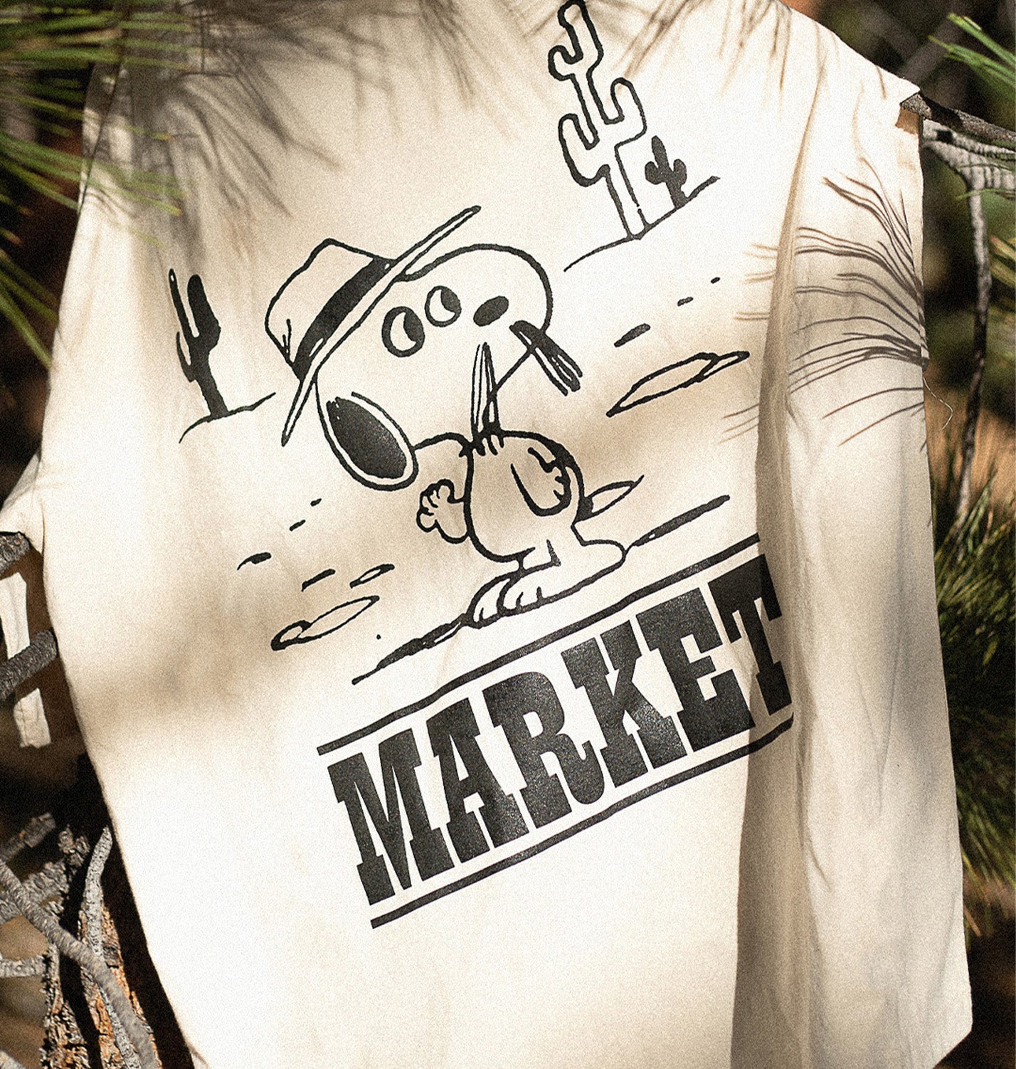 Market - Peanuts Needles Tee - Ecru