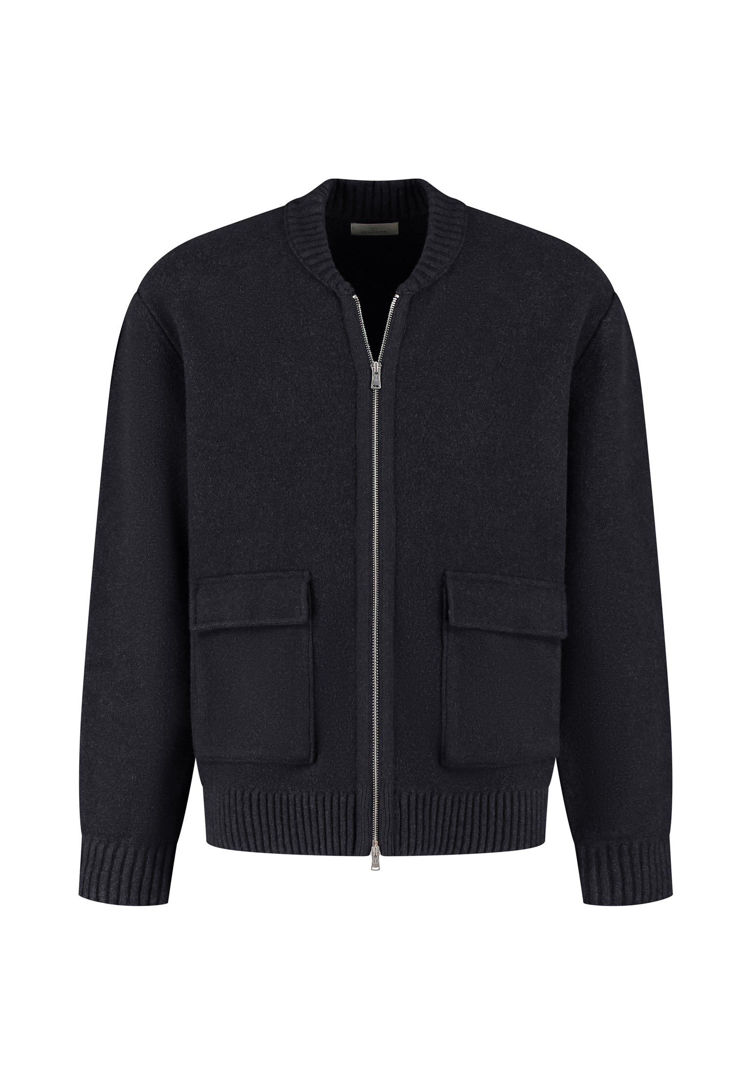 Dstrezzed - Boden Knitted Bomber Jacket - Dark Gray