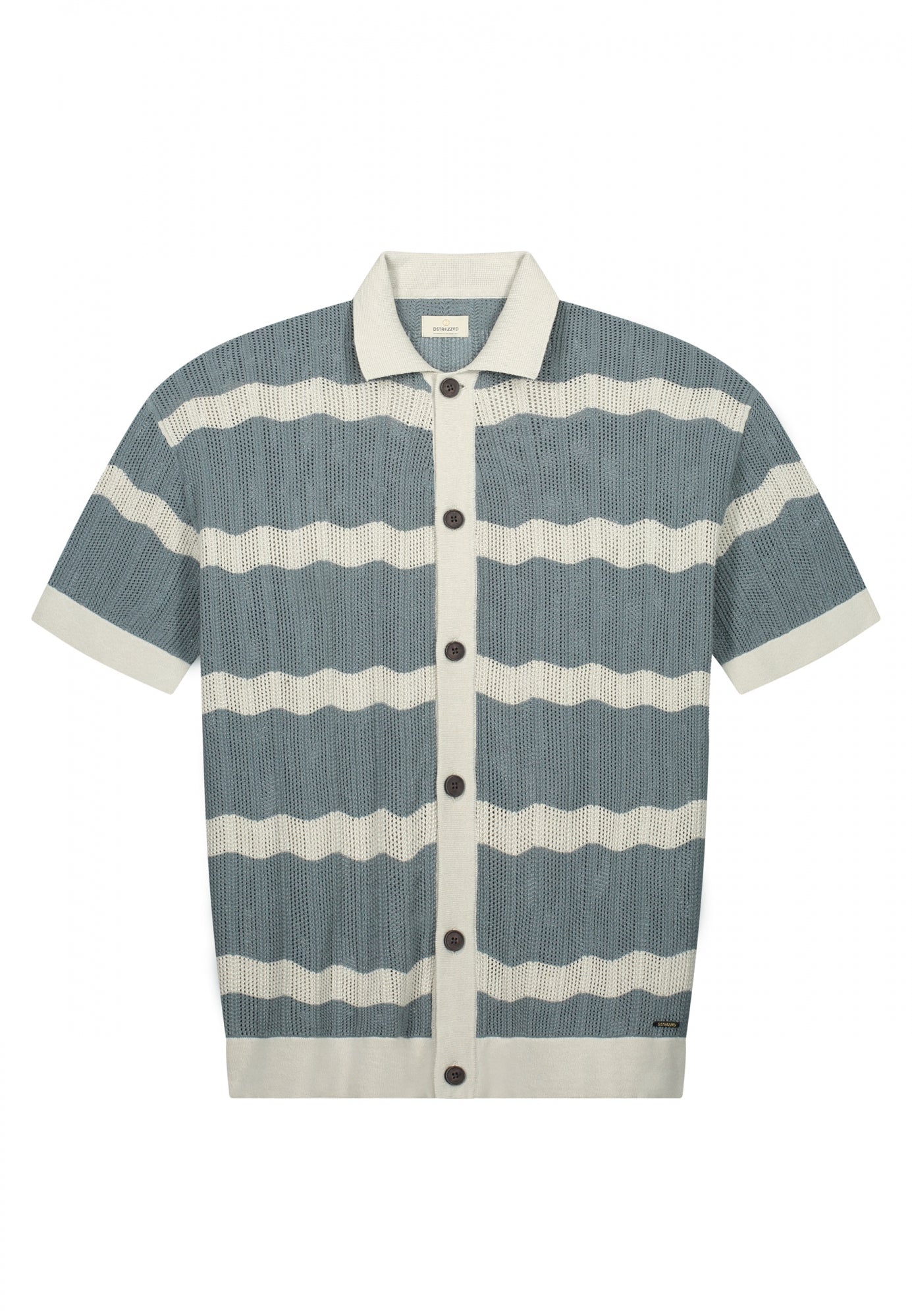 Dstrezzed - Tadeo Stripe SS Shirt - Stormy Sea