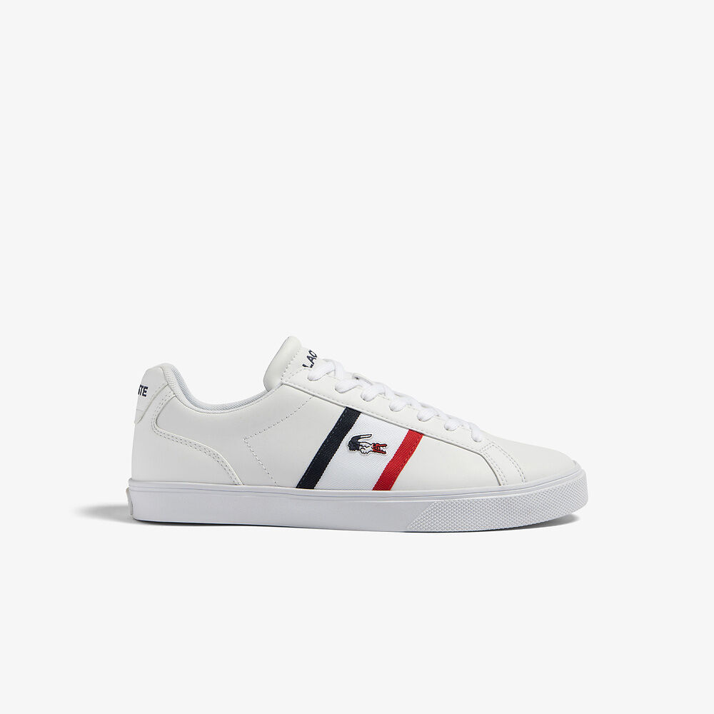 Lacoste - Lerond Pro Tricolour 123 Sneaker - White/Navy/Red