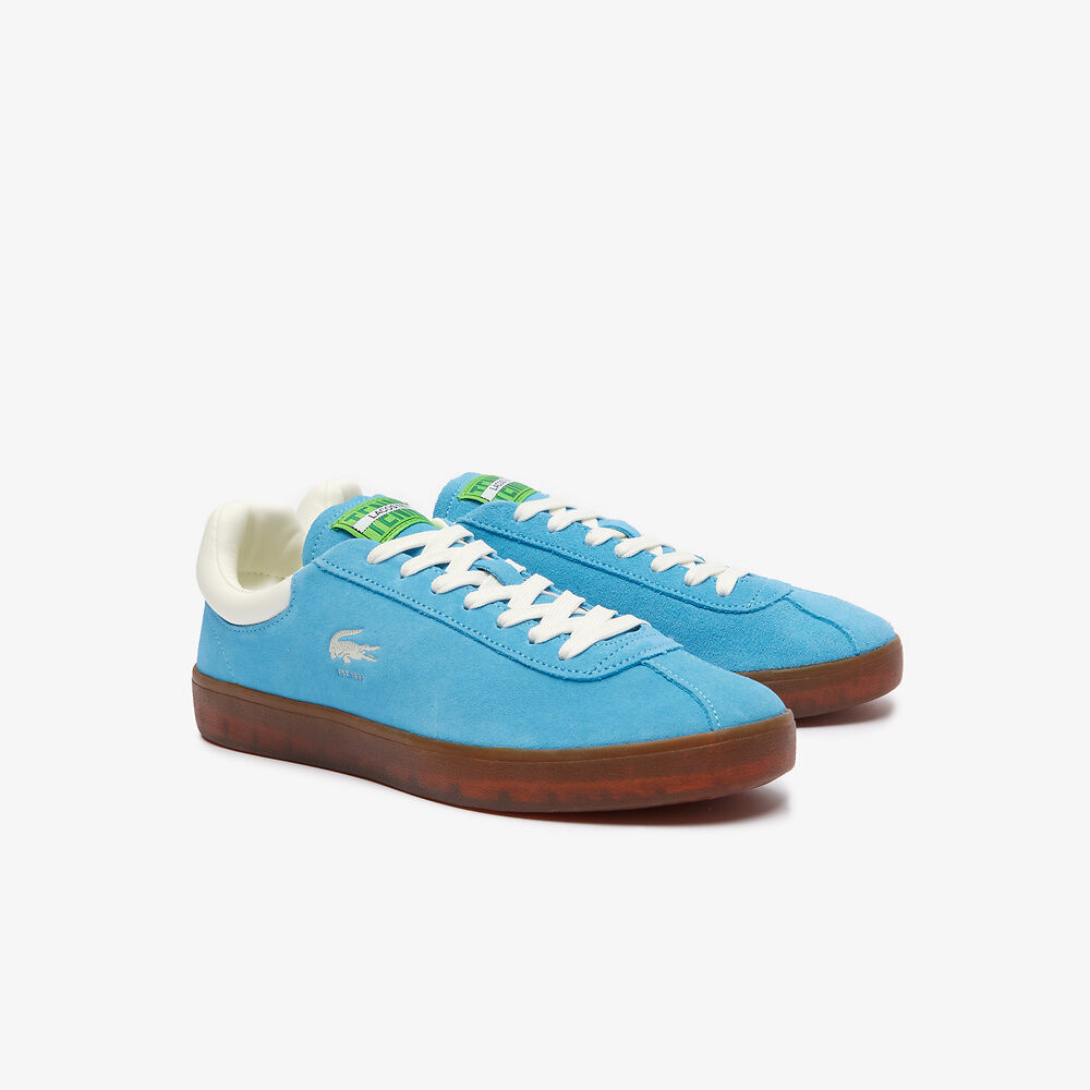 Lacoste - Baseshot Suede 124 1 SMA Sneaker - Blue/Gum