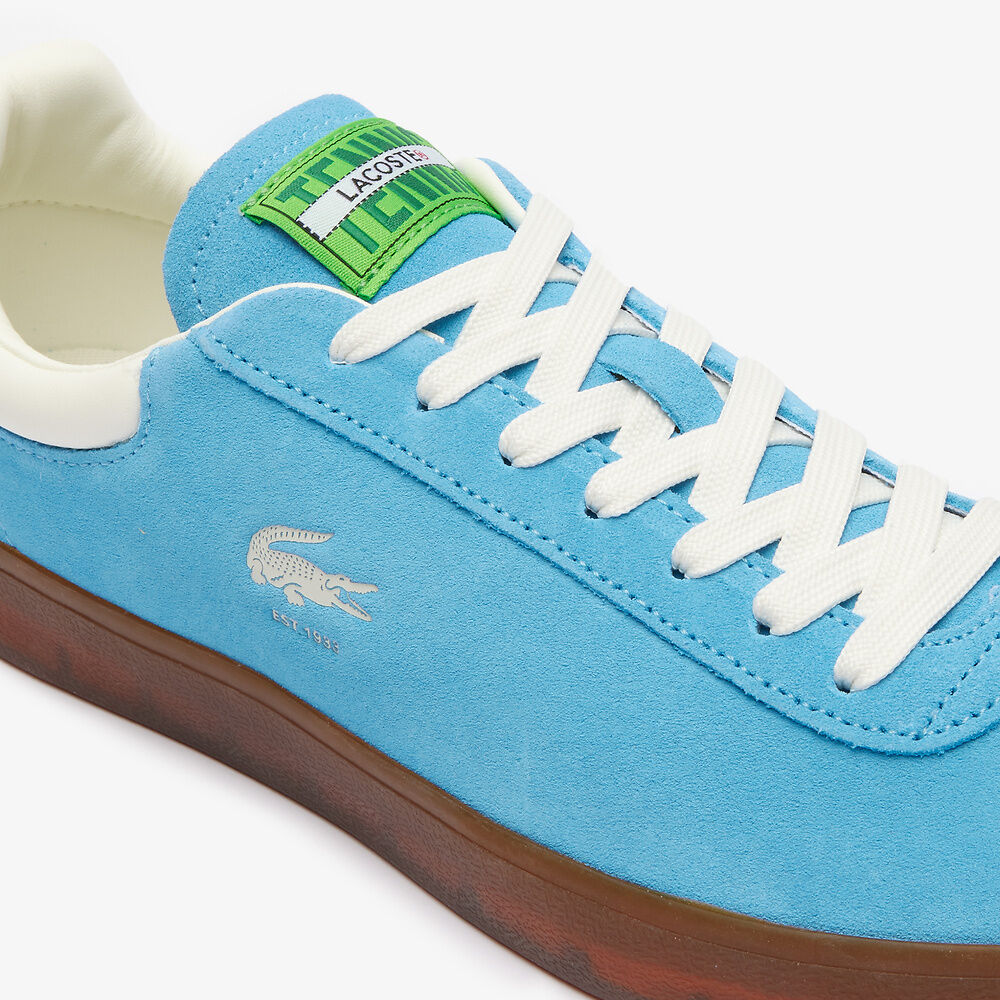 Lacoste - Baseshot Suede 124 1 SMA Sneaker - Blue/Gum