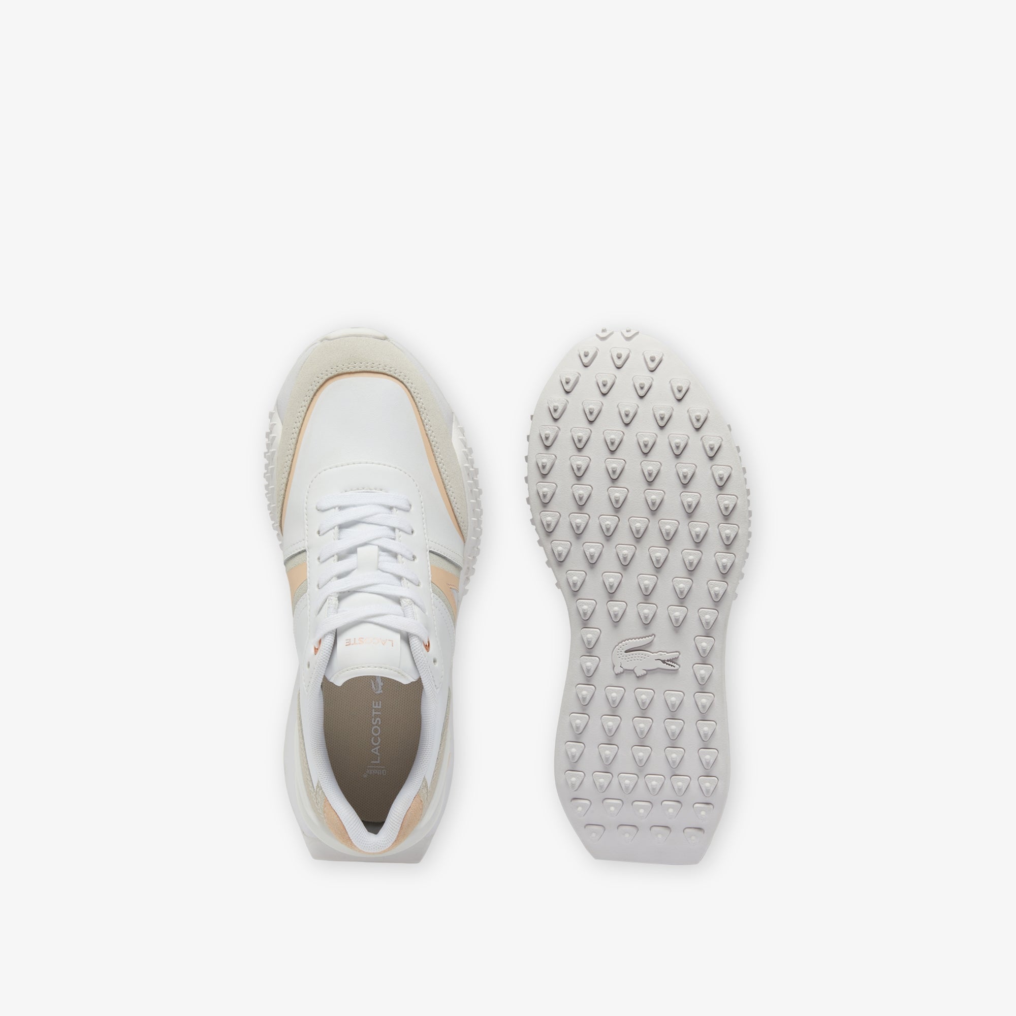 Lacoste - L-Spin Deluxe 224 3 Leather Sneaker - White/Light Pink