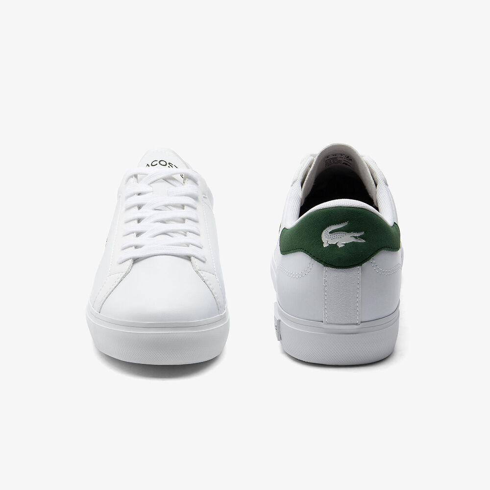 Lacoste - Powercourt 224 1 SMA Sneaker - White/Dark Green