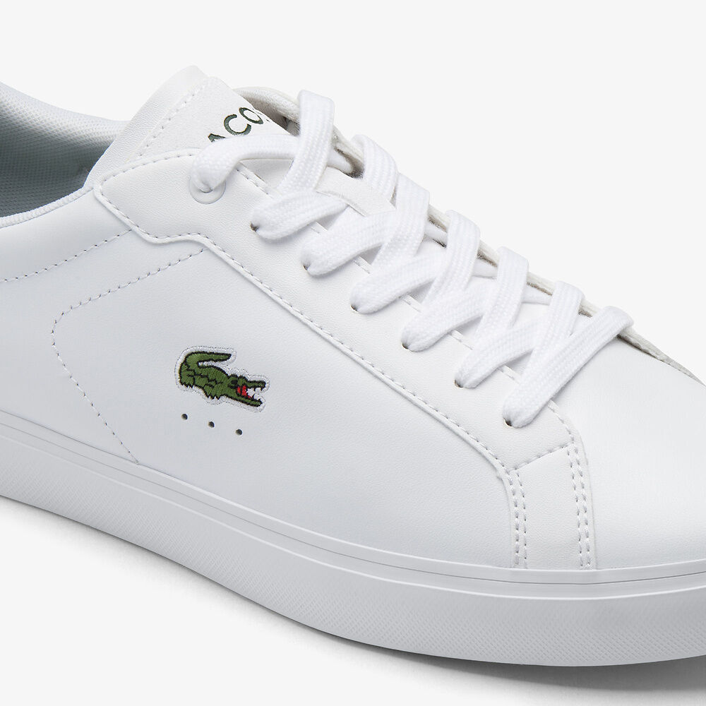 Lacoste - Powercourt 224 1 SMA Sneaker - White/Dark Green