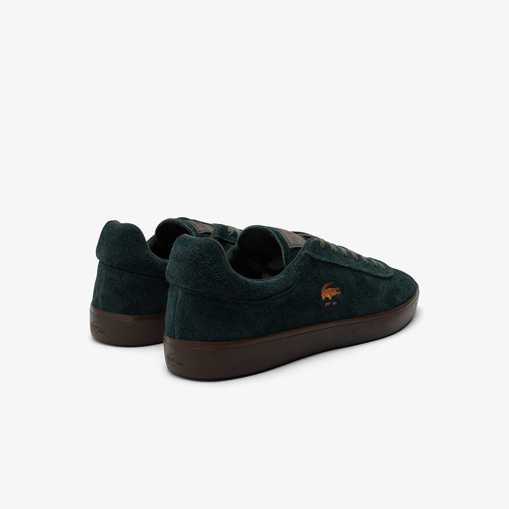 Lacoste - Baseshot Suede 224 2 SMA Sneaker - Dark Green/Dark Gum