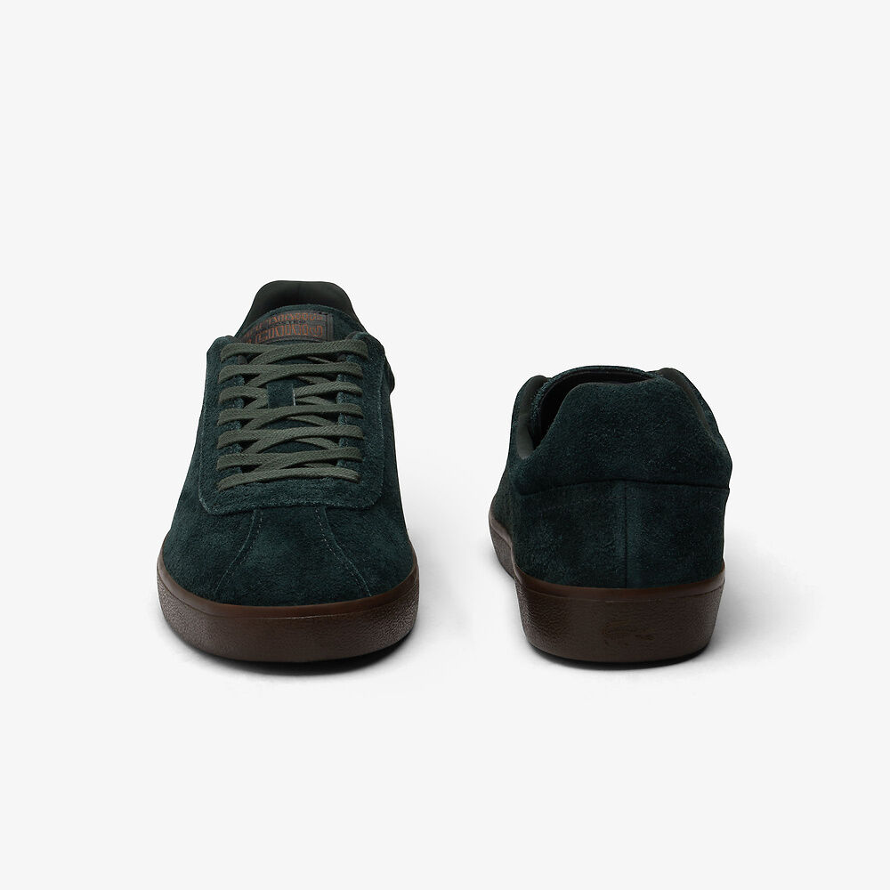 Lacoste - Baseshot Suede 224 2 SMA Sneaker - Dark Green/Dark Gum