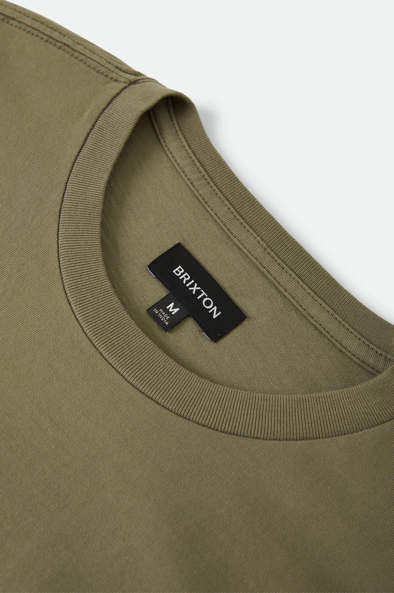 Brixton - Baseline Relaxed Tee - Olive Surplus Vintage Wash