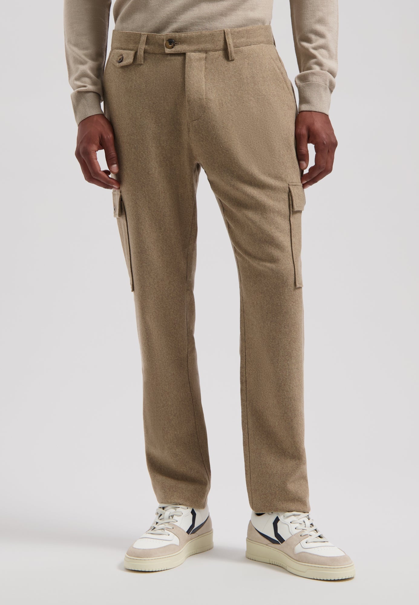 Dstrezzed - Marlon Tapered Wool Combat Pant  - Coffee