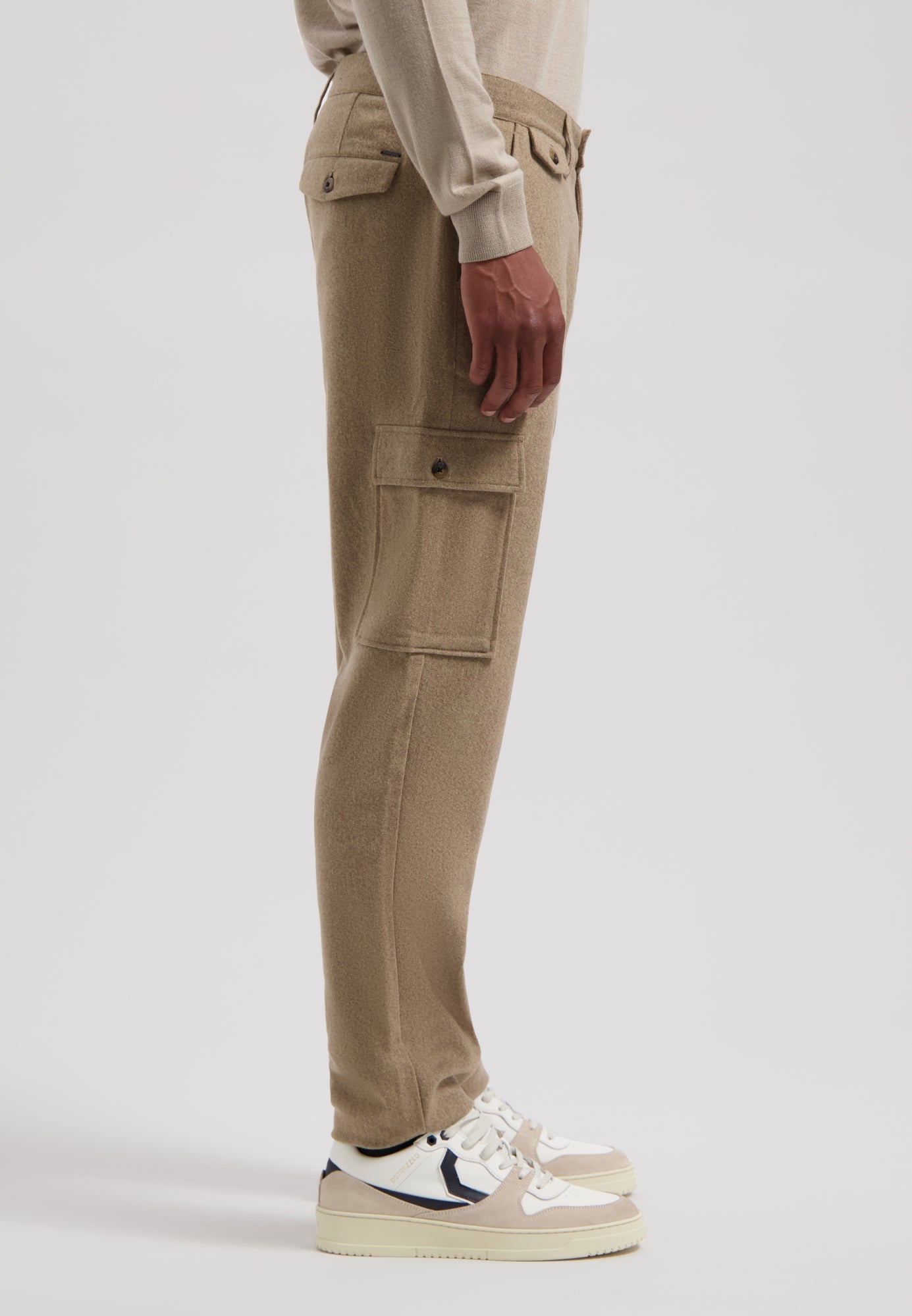 Dstrezzed - Marlon Tapered Wool Combat Pant  - Coffee
