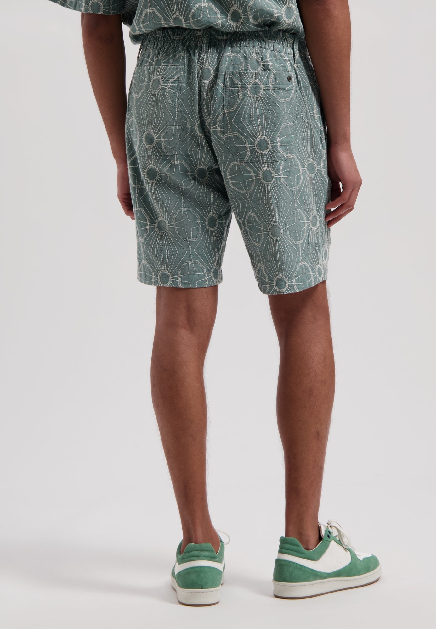 Dstrezzed - Logan Embroidered Short - Stormy Sea