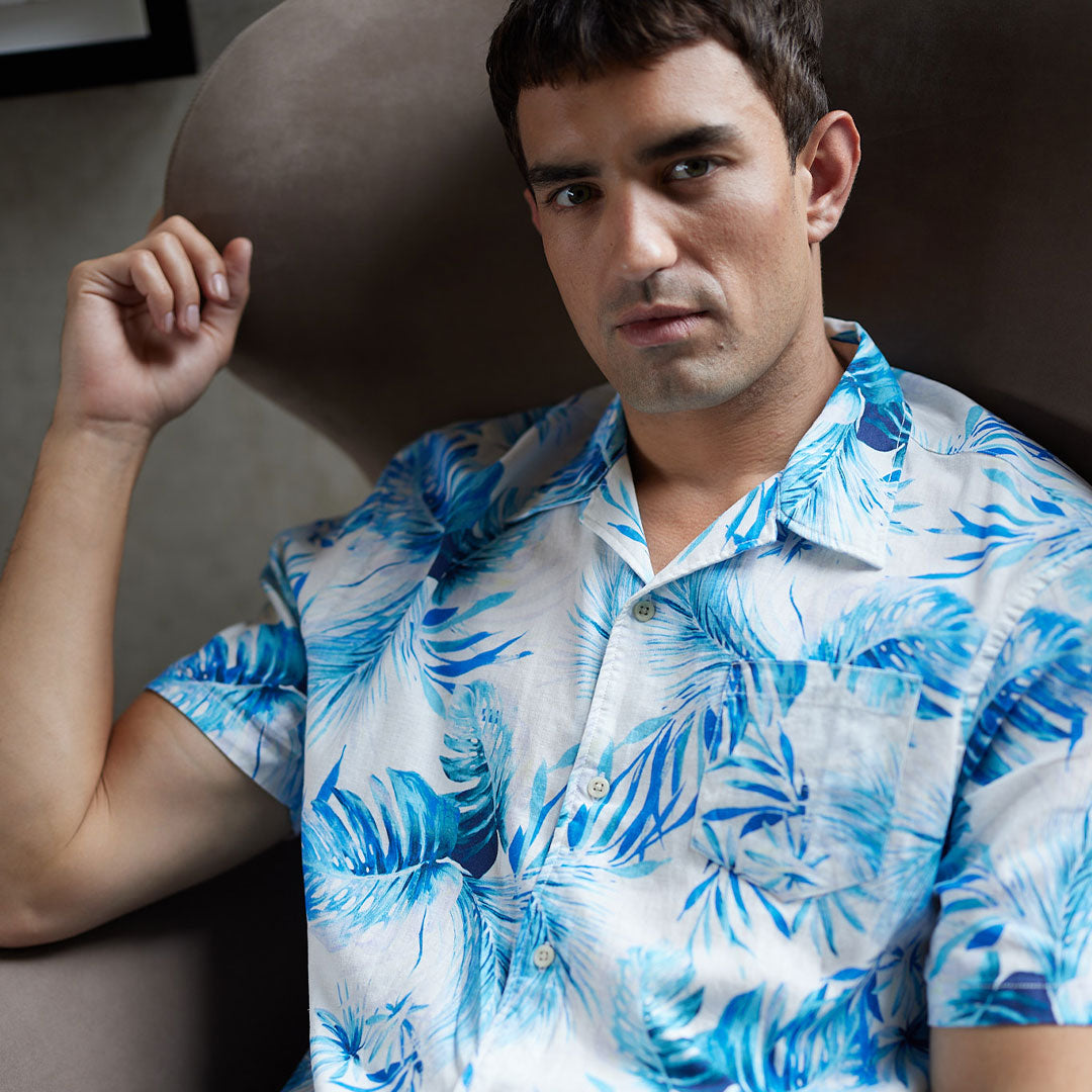 Fil Noir - Olbia SS Shirt - Forest Turquoise