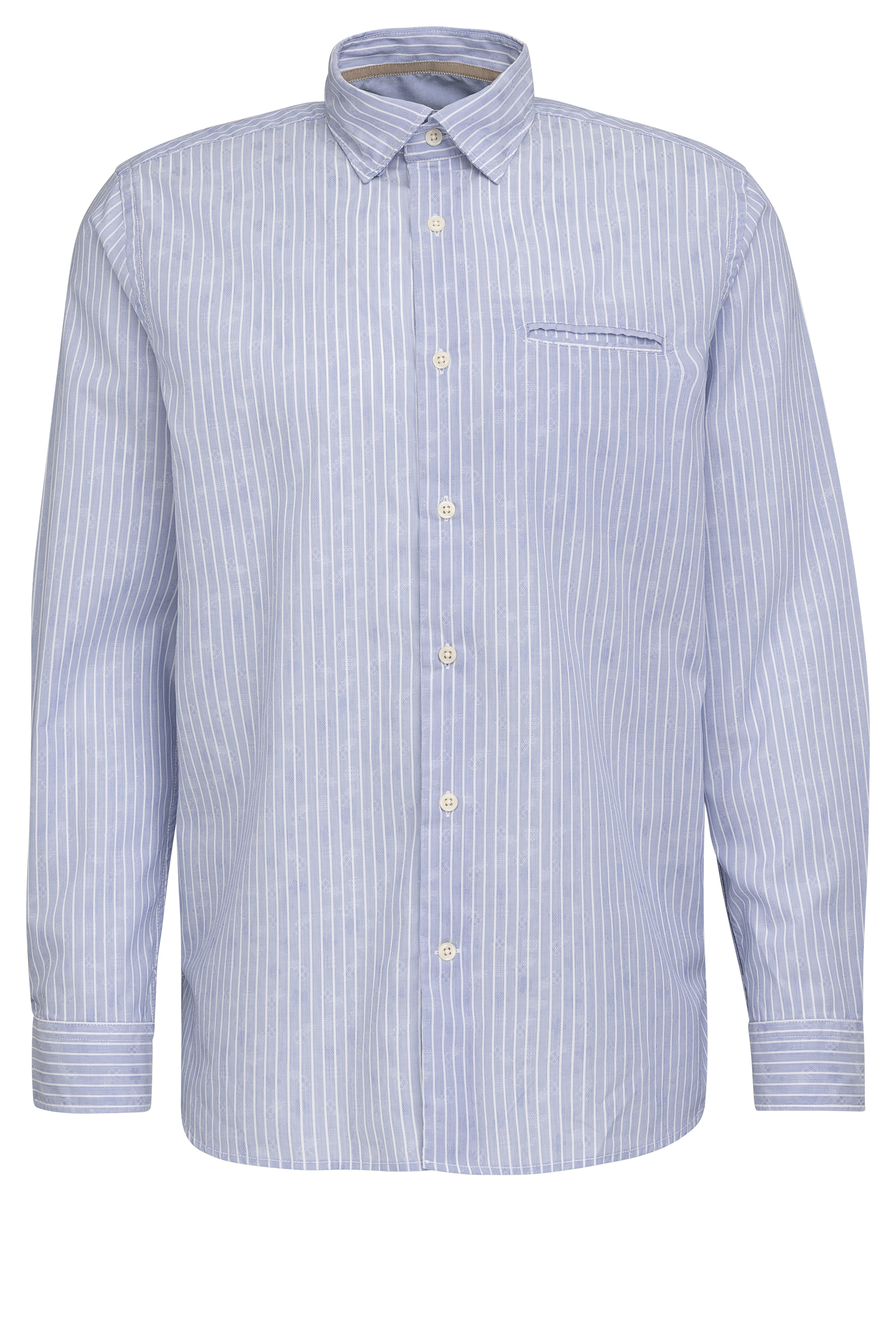 Fil Noir - Roma HBD Shirt - Blue Stripe & Hatch