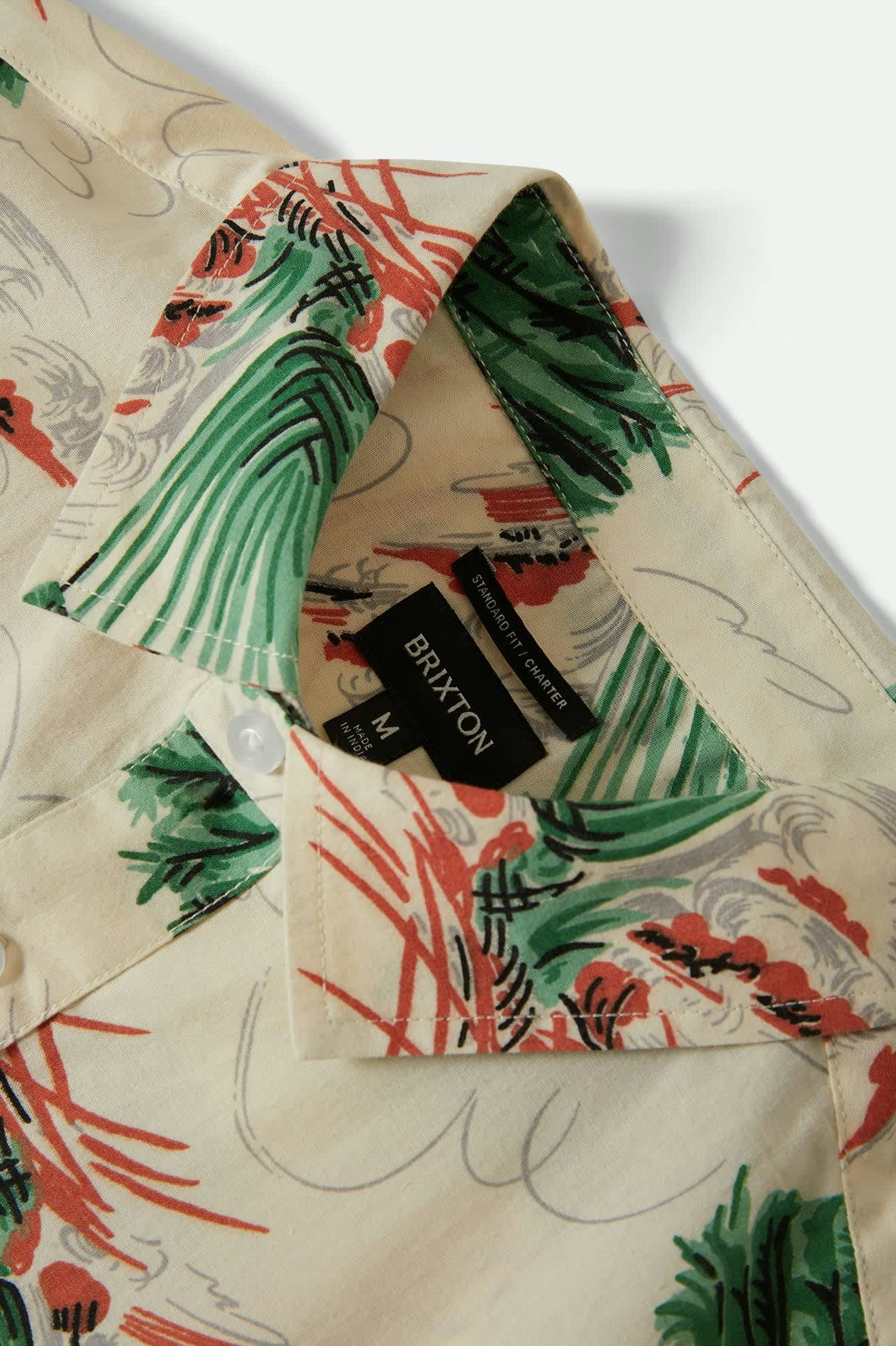 Brixton - Charter Print SS Shirt - Vintage Palm Print