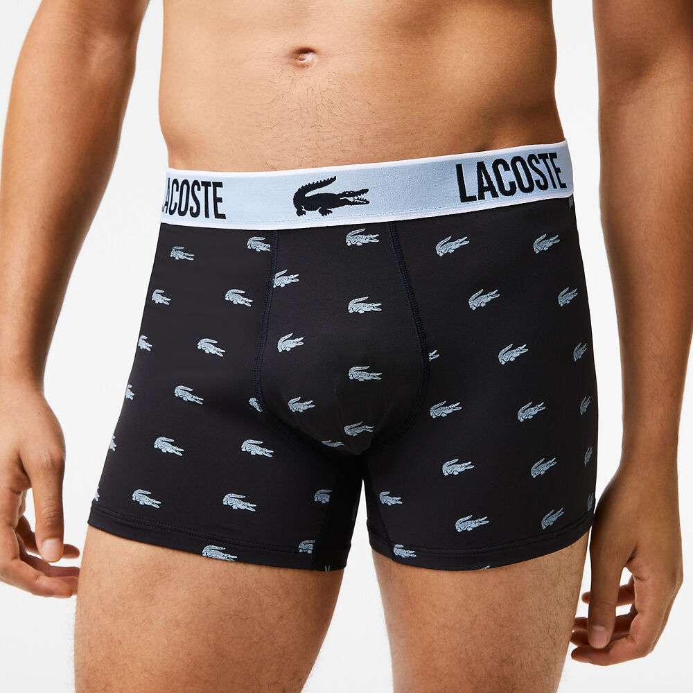 Lacoste - Jersey Trunk Recycled Polyester 3 Pack - Black/Graphite-White