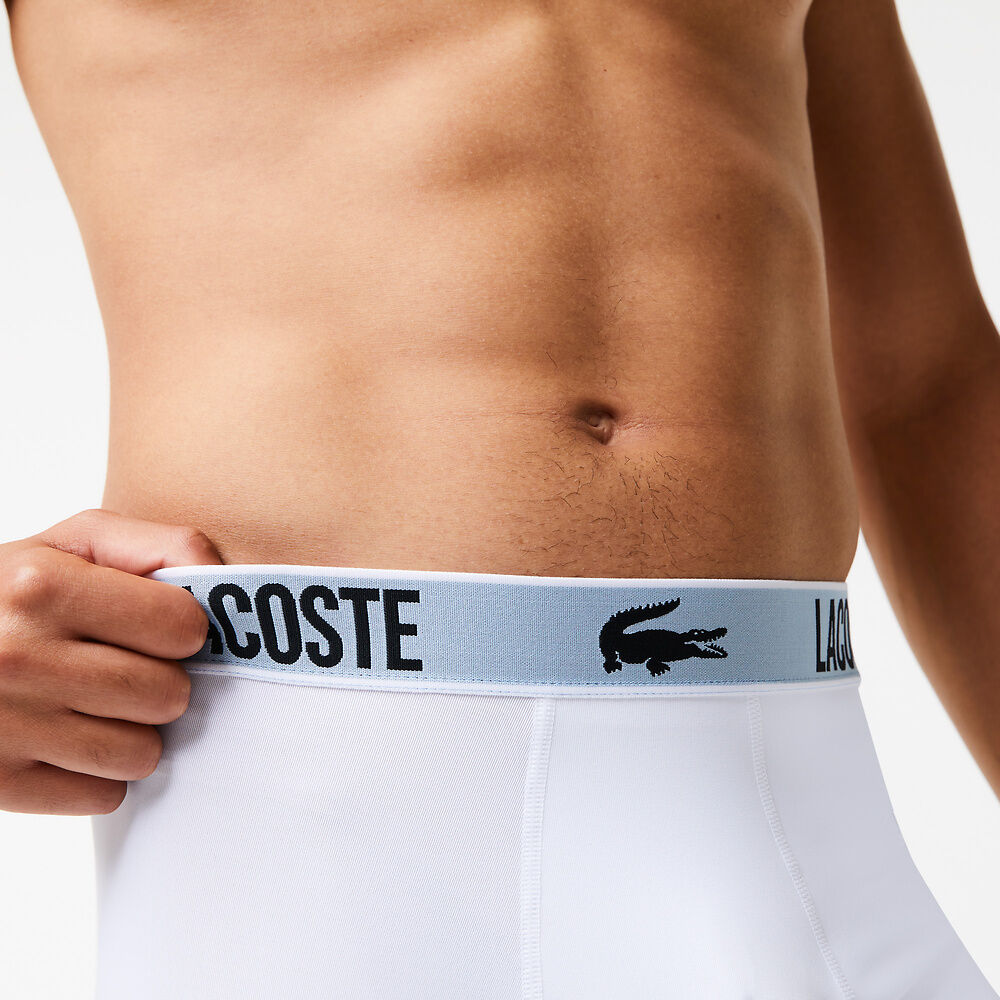 Lacoste - Jersey Trunk Recycled Polyester 3 Pack - Black/Graphite-White