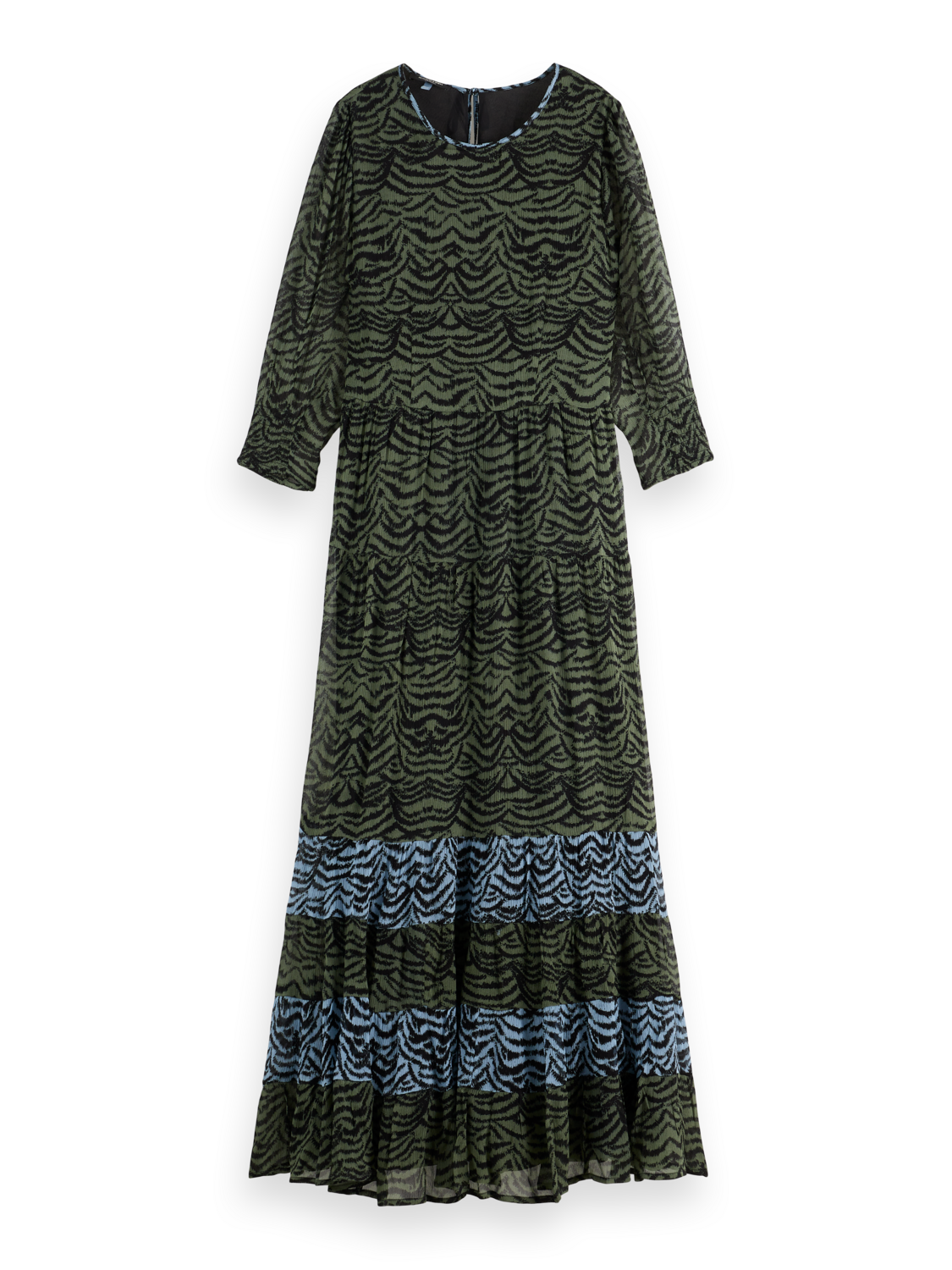 Maison Scotch - Maxi Dress - Ikat Feather Blue