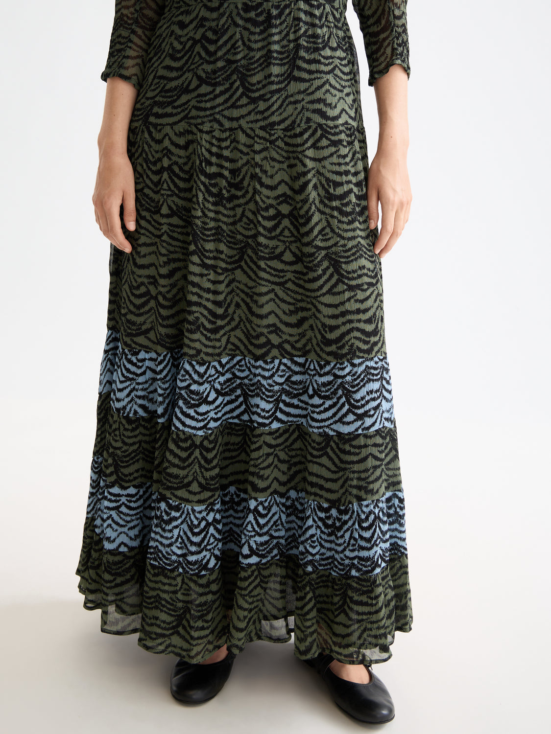 Maison Scotch - Maxi Dress - Ikat Feather Blue