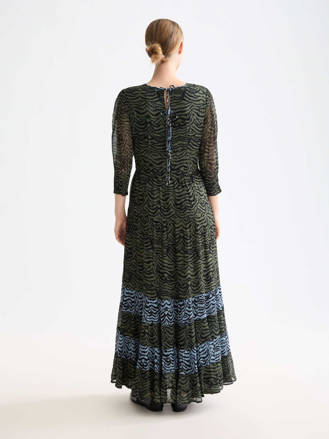 Maison Scotch - Maxi Dress - Ikat Feather Blue