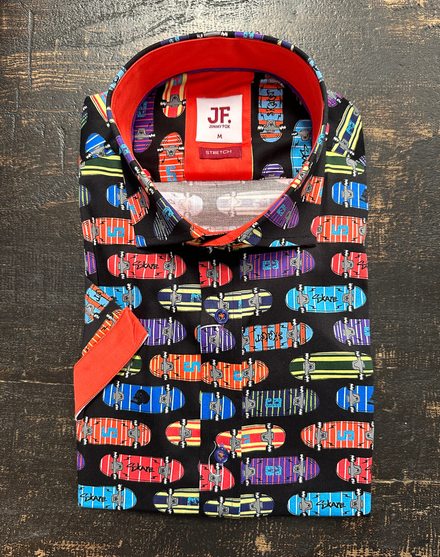 Jimmy Fox - Skateboard Print SS Shirt - Multi