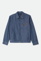 Brixton - Mechanic Garage Zip Jacket - Indigo Herringbone