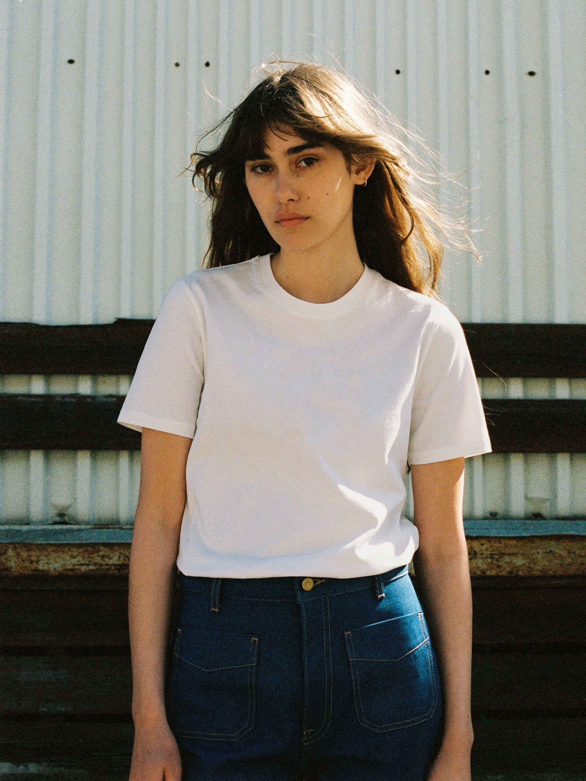 Nudie - Joni Solid Tee - Offwhite