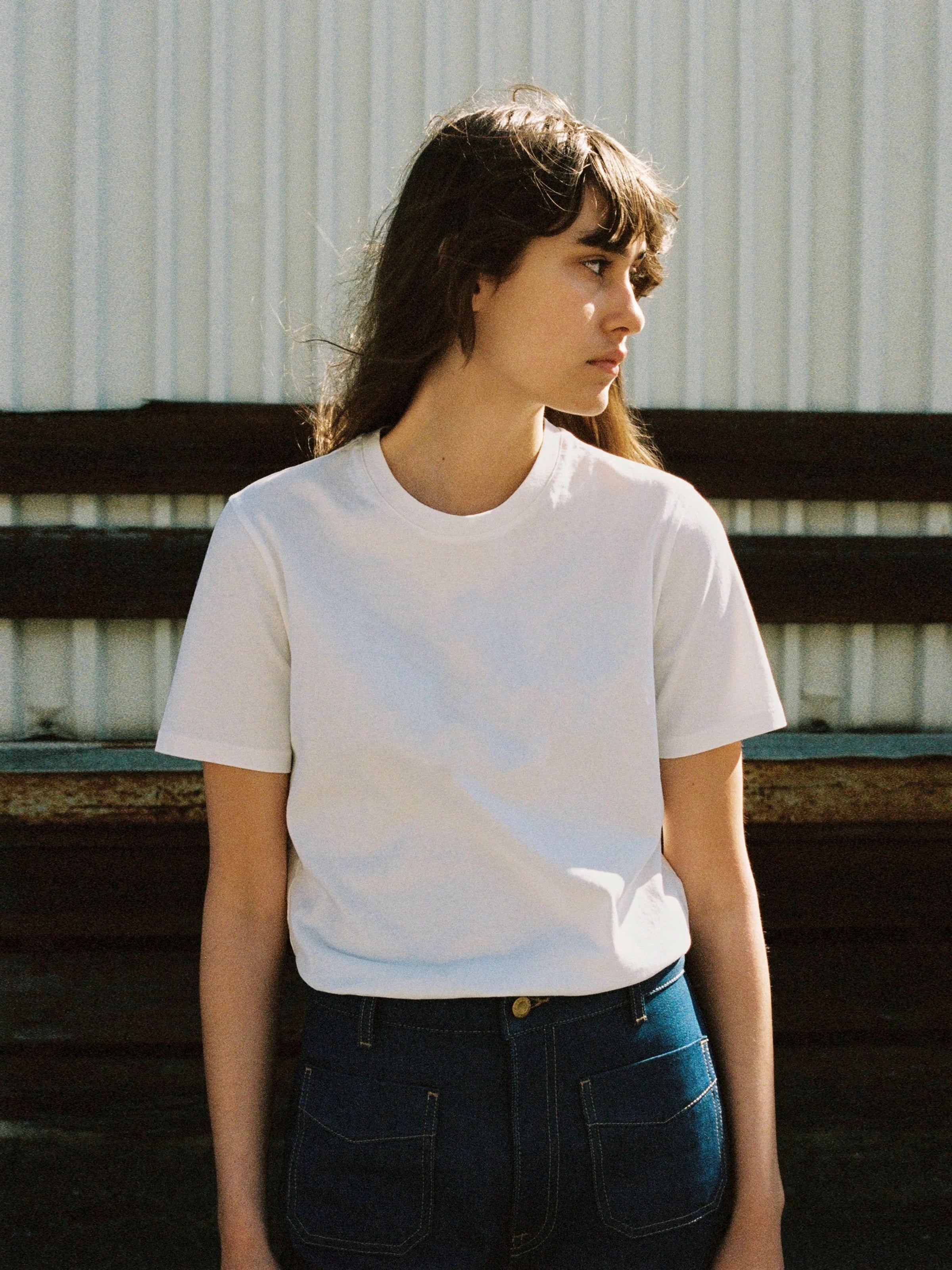 Nudie - Joni Solid Tee - Offwhite