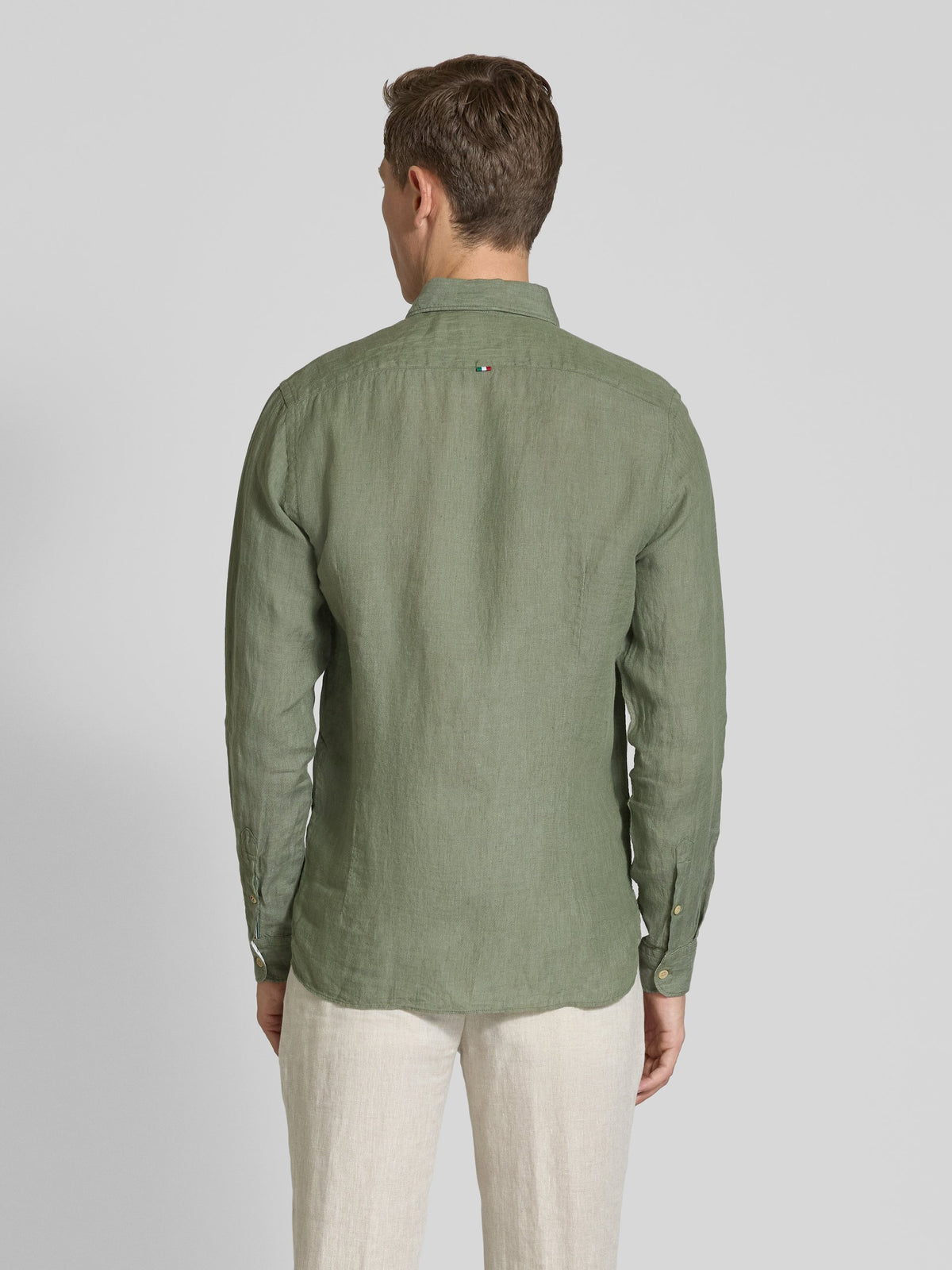 Fil Noir - Roma Shirt - Khaki Linen