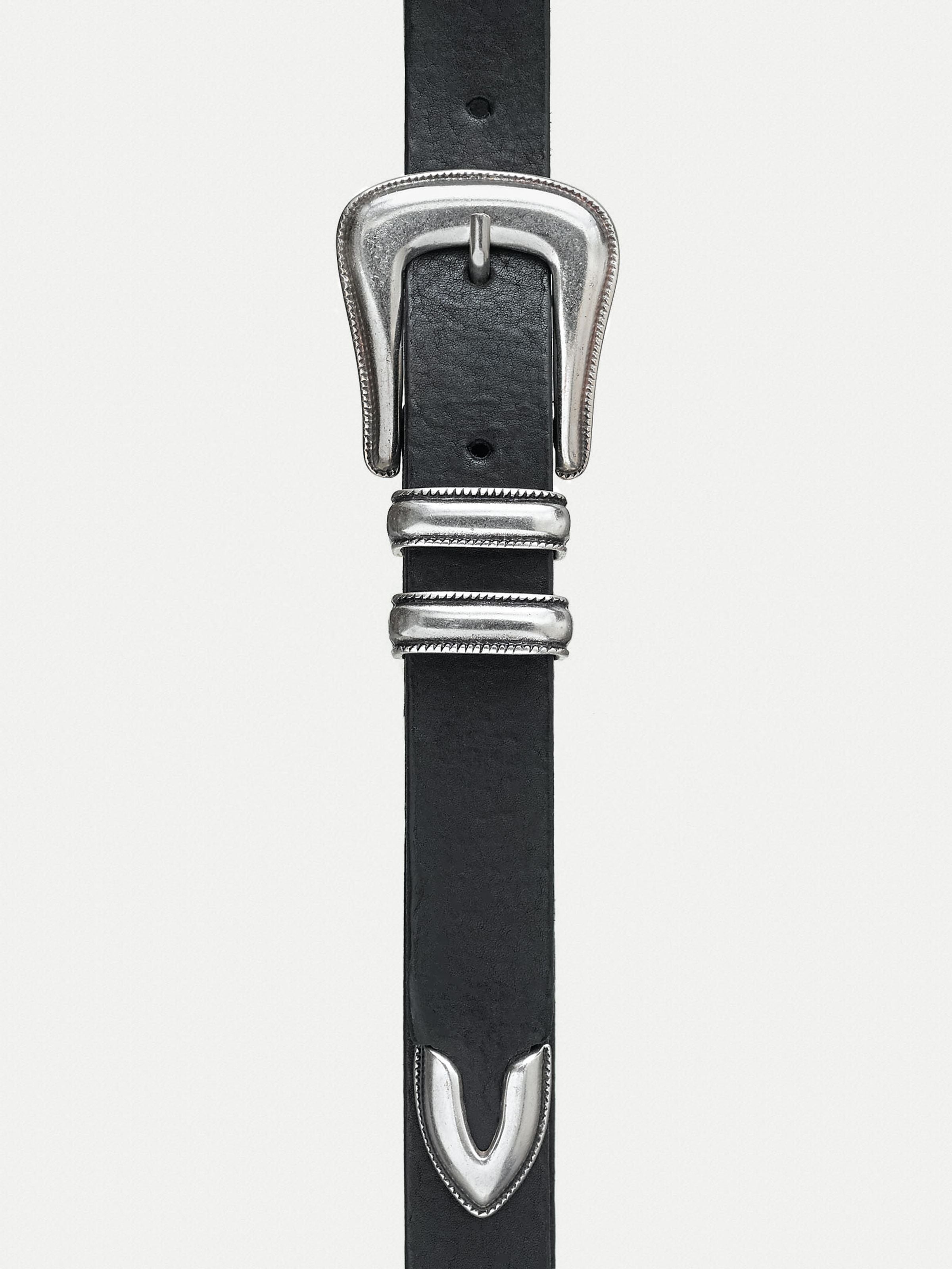 Nudie - Western Silver Belt - Black