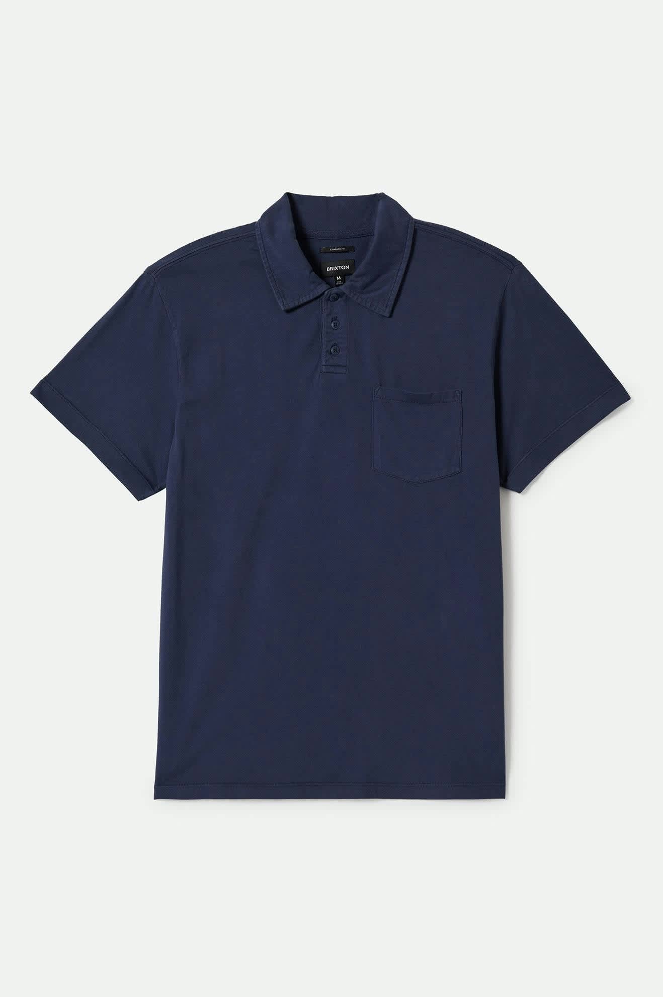 Brixton - Vintage Wash SS Polo - Washed Navy