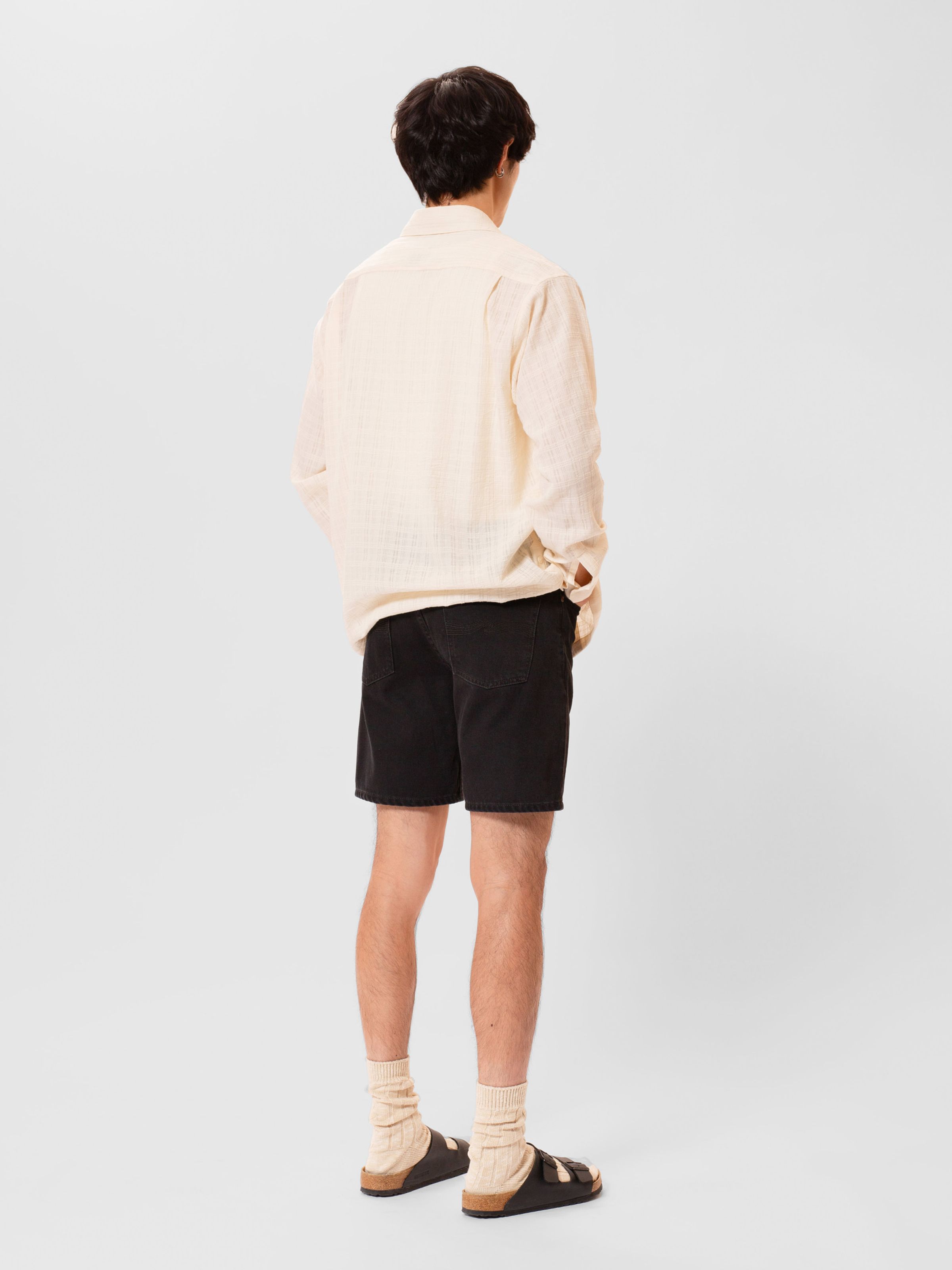 Nudie - Seth Denim Short - Aged Black