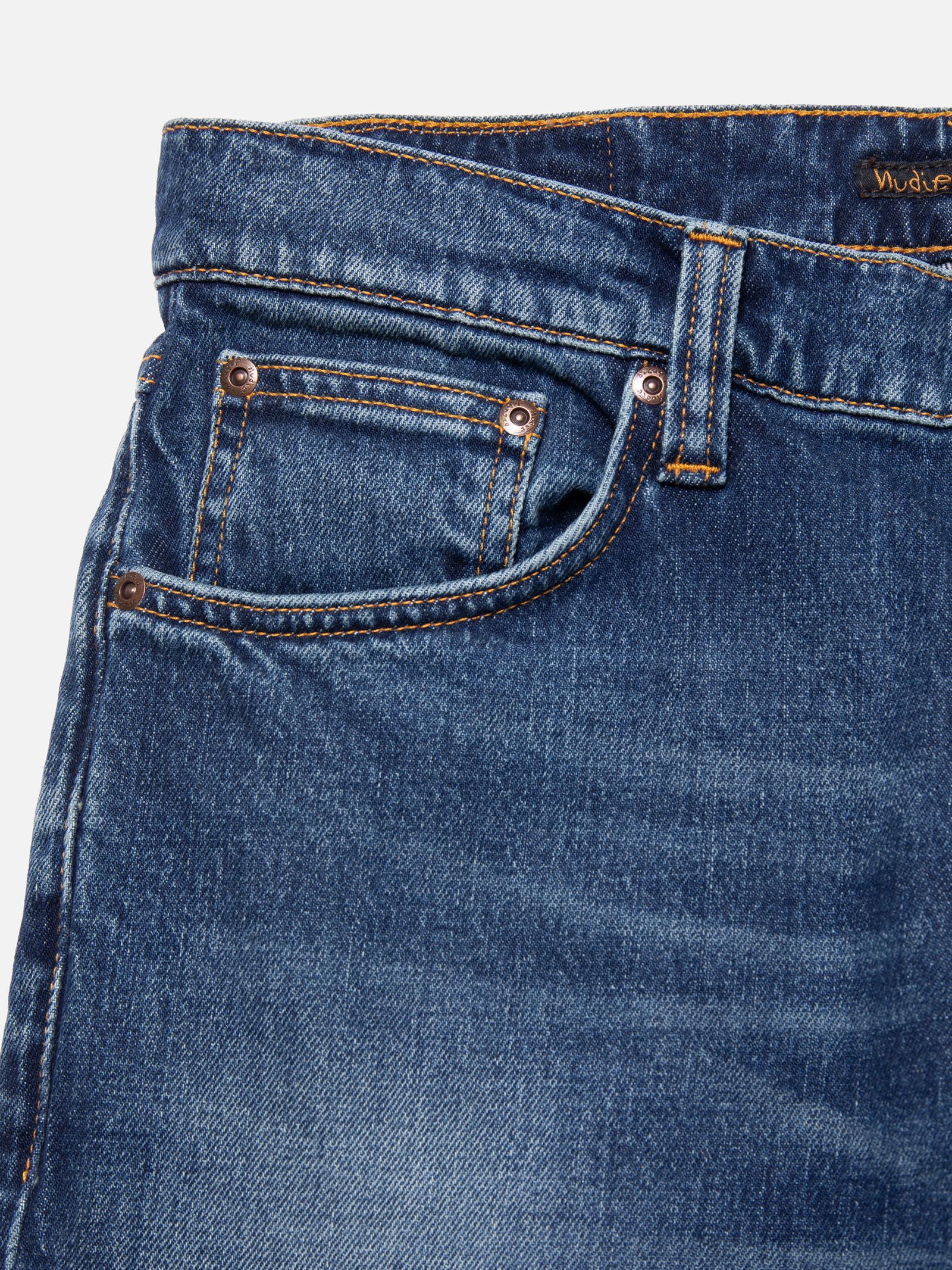 Nudie - Solid Ollie Jean - Wild Blue