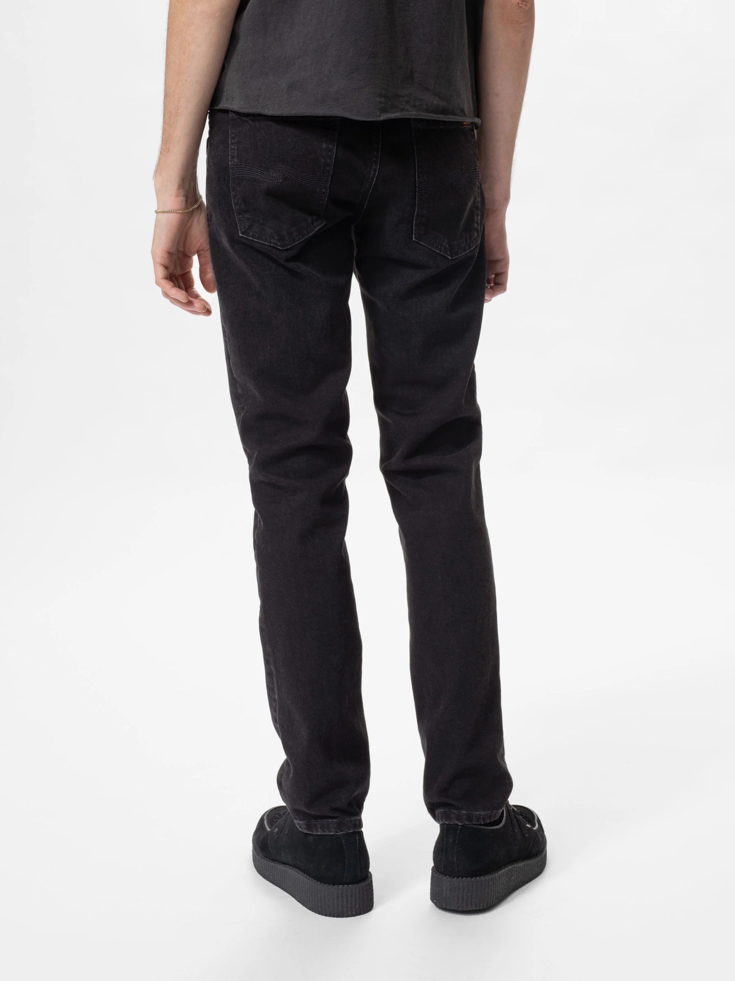 Nudie - Solid Ollie Jean - Black Steel