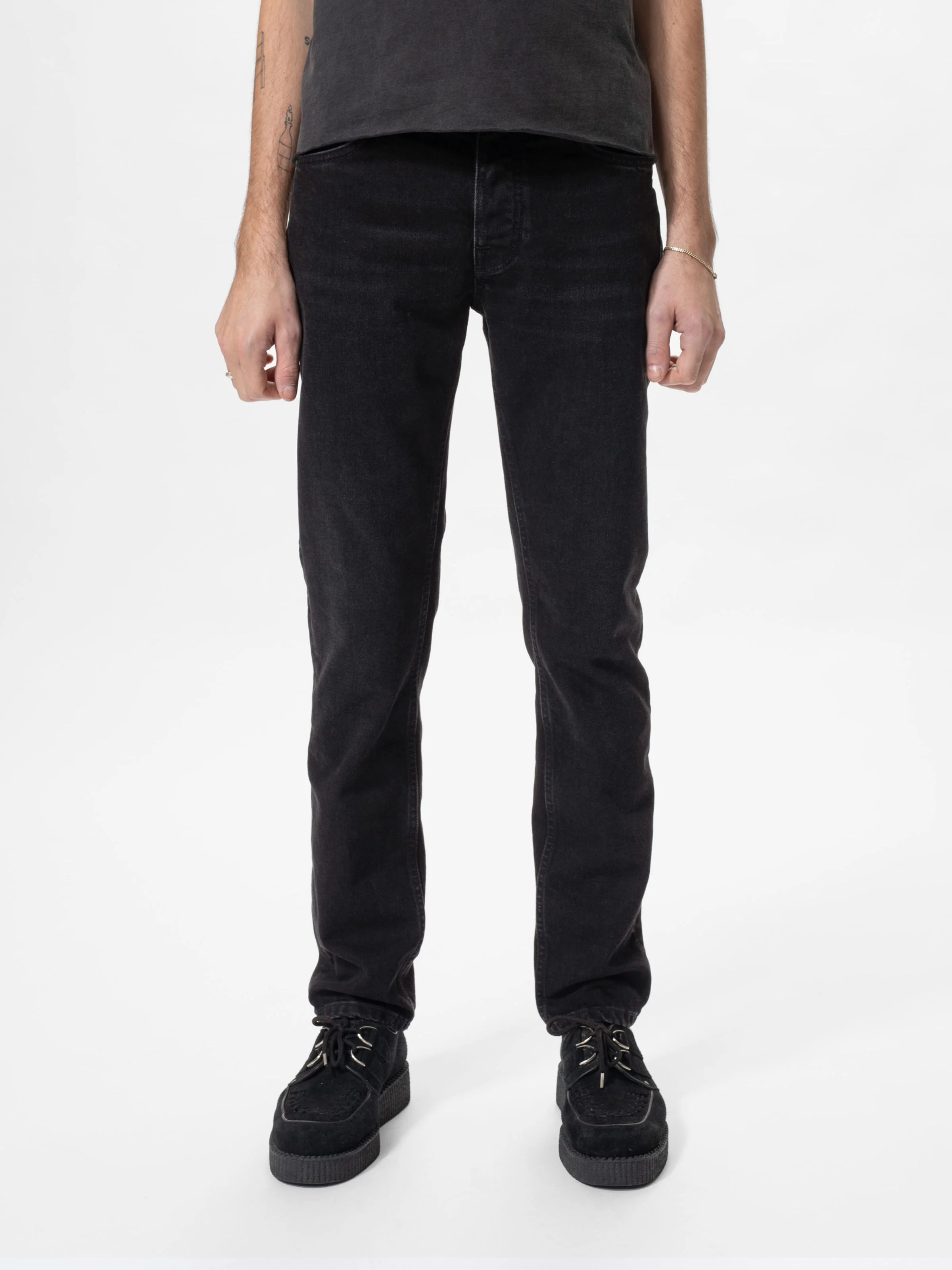 Nudie - Solid Ollie Jean - Black Steel