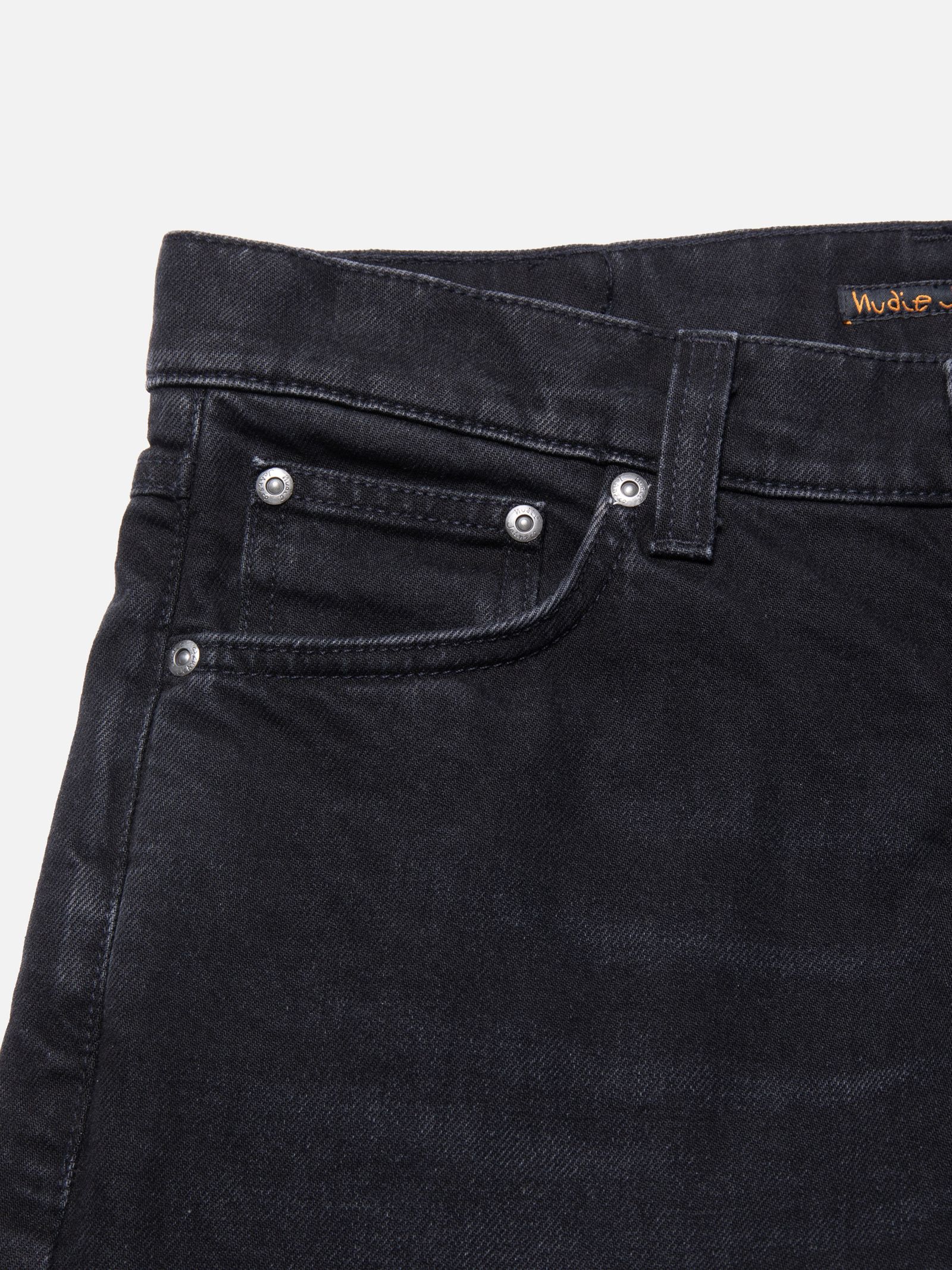 Nudie - Solid Ollie Jean - Black Steel