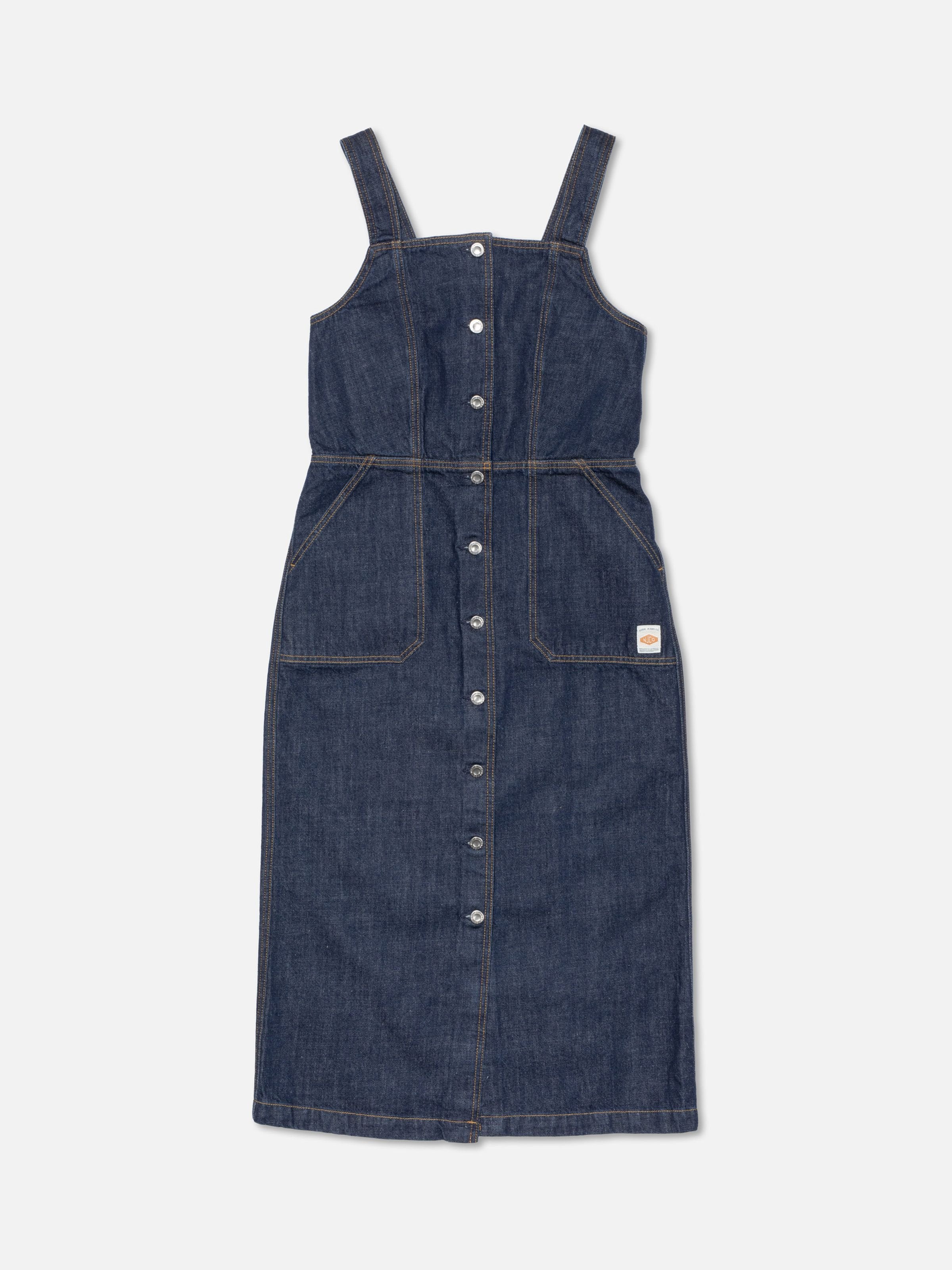 Nudie - Mona Denim Dress 40s Redcast - Dark Blue