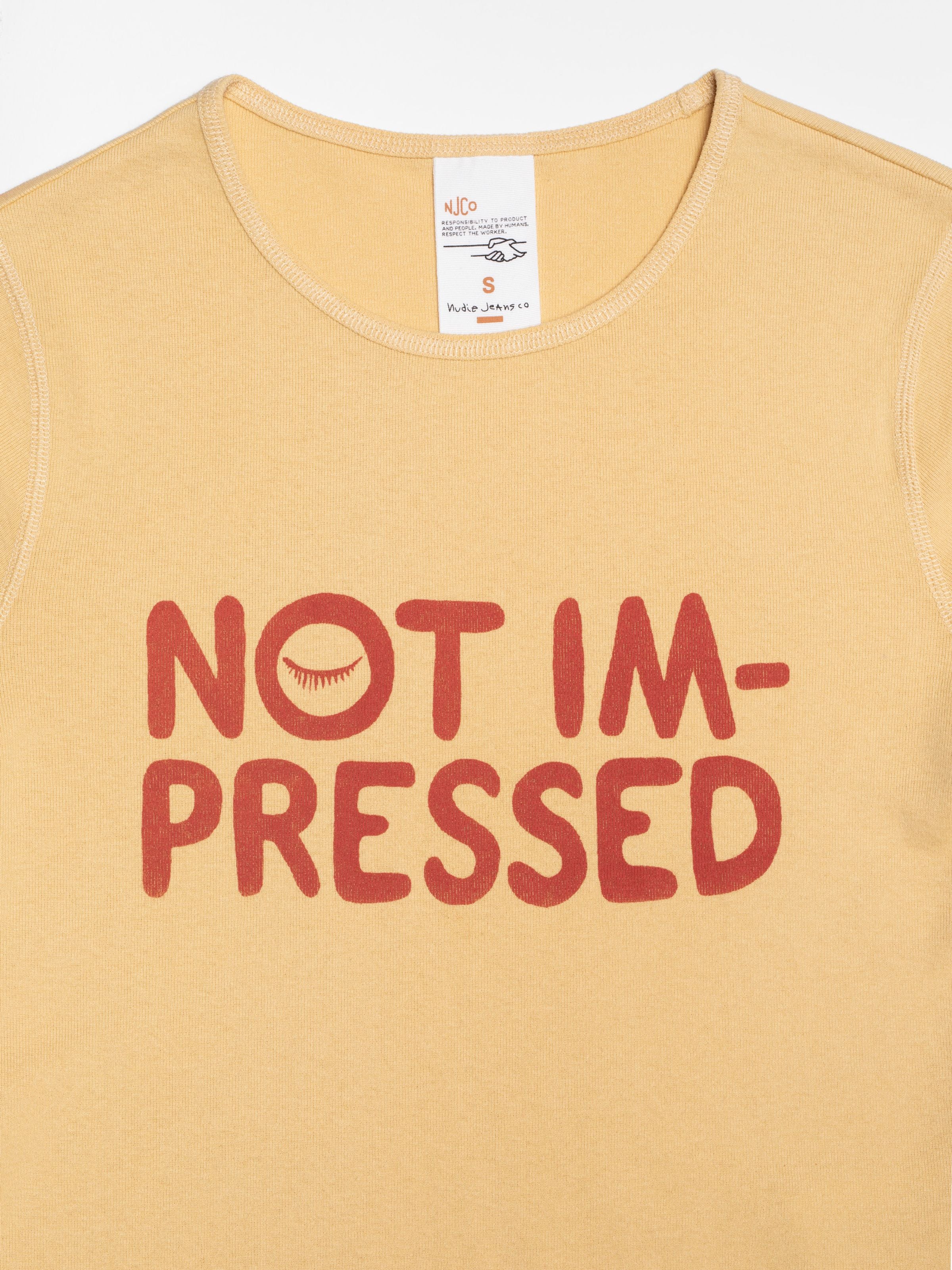 Nudie - Eve Tee Not Impressed - Mustard