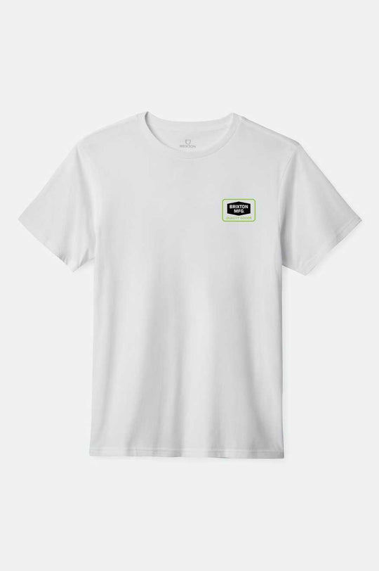 Brixton - Neon Fallbrook SS Standard Tee - White