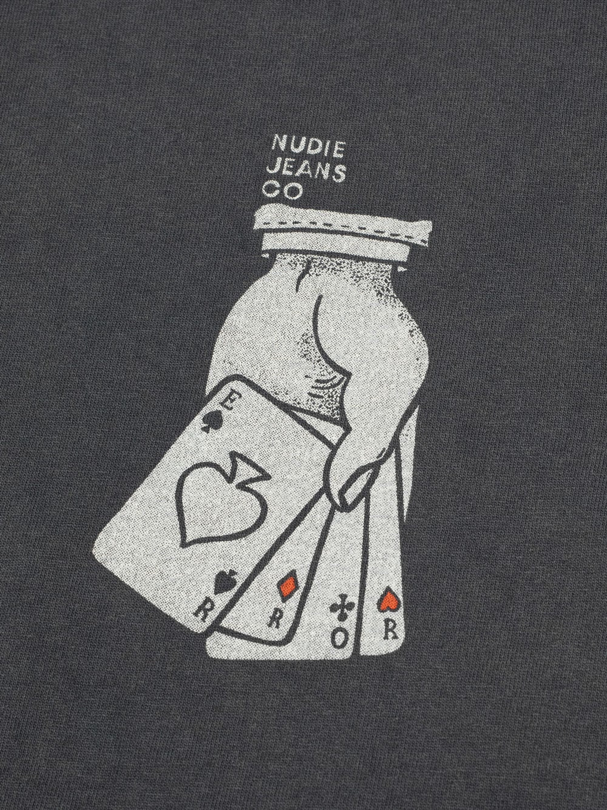 Nudie - Roy Nope Tee - Antracite