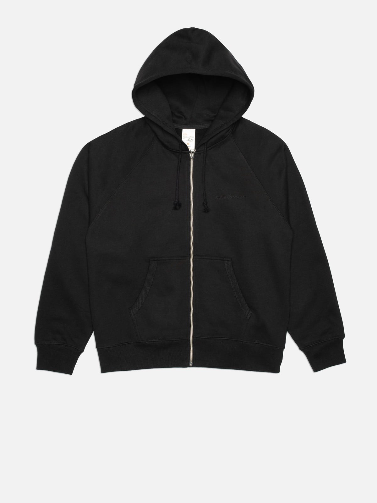 Nudie - Gunde Logo Zip Hoodie - Black