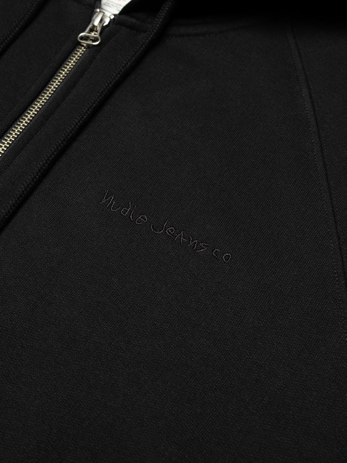 Nudie - Gunde Logo Zip Hoodie - Black
